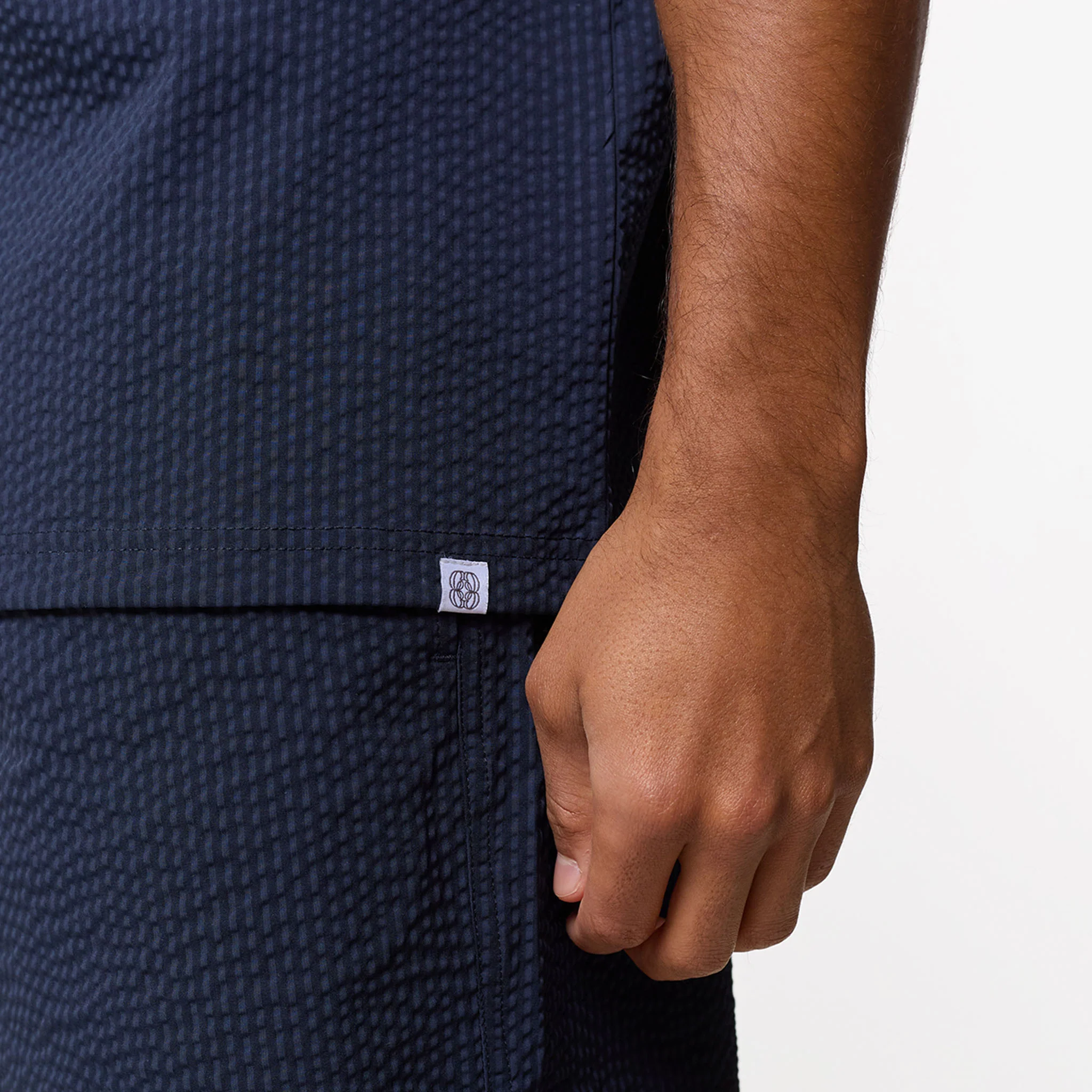 Seersucker Shirt | Navy - Image 5