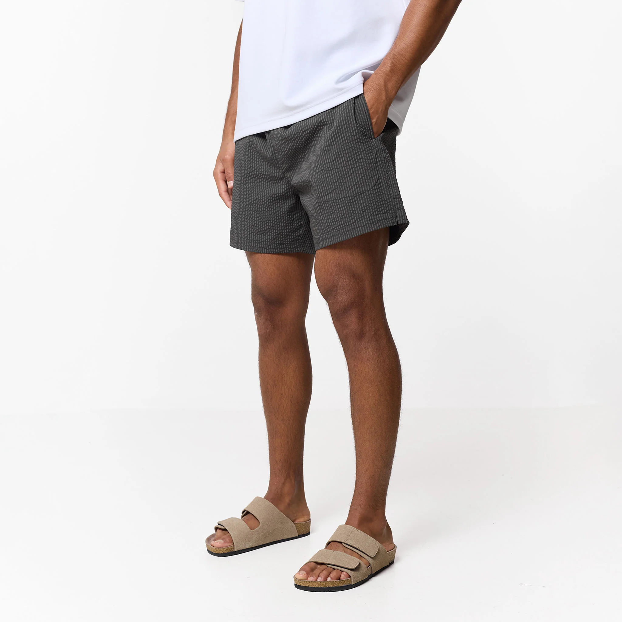 Seersucker Swimshort | Khaki - Image 5