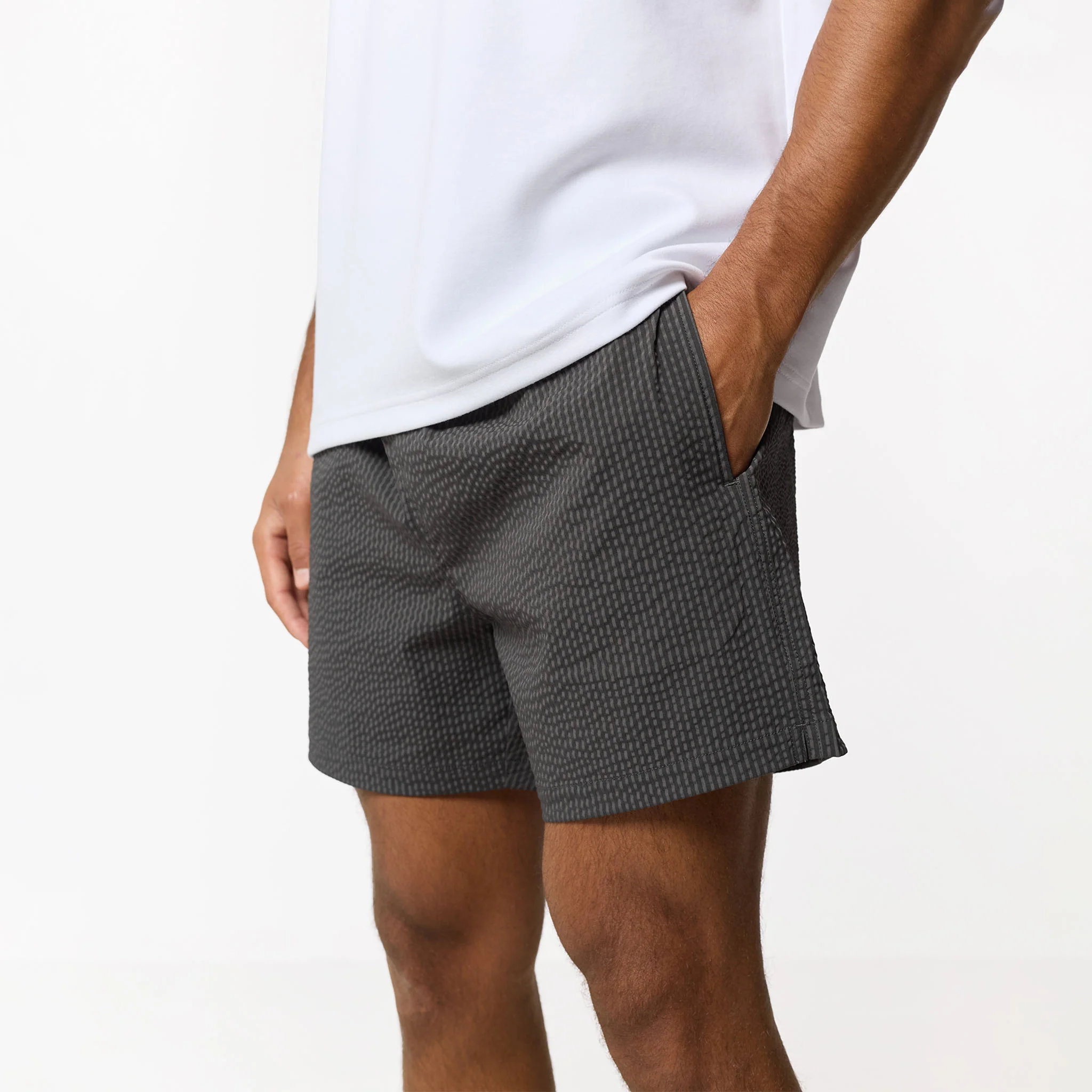 Seersucker Swimshort | Khaki - Image 8