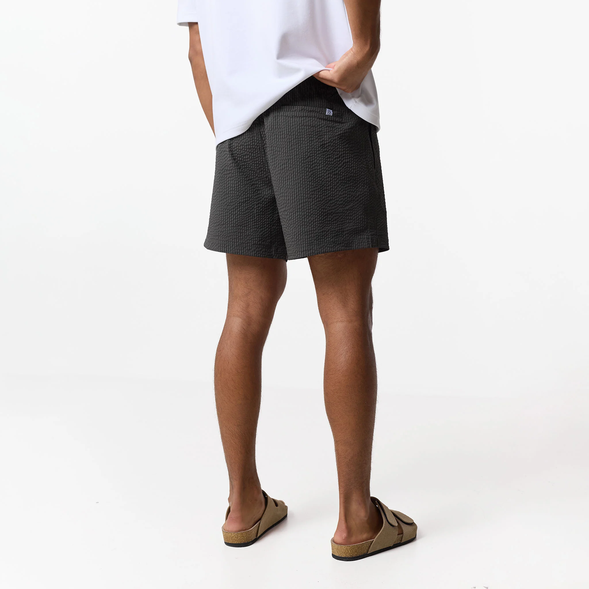 Seersucker Swimshort | Khaki - Image 9