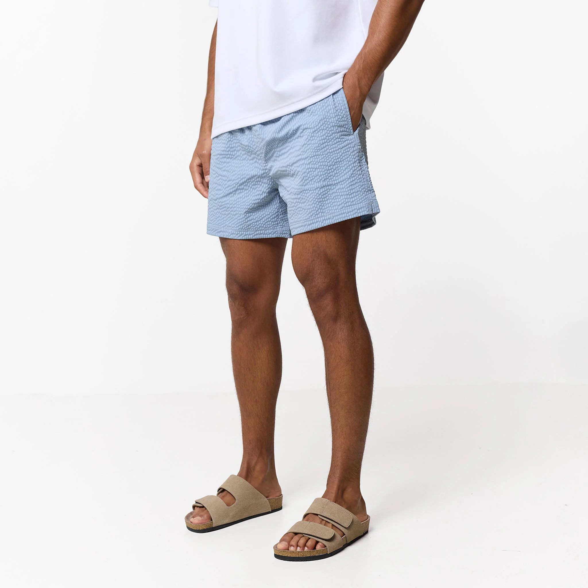 Seersucker Swimshort | Light Blue - Image 4