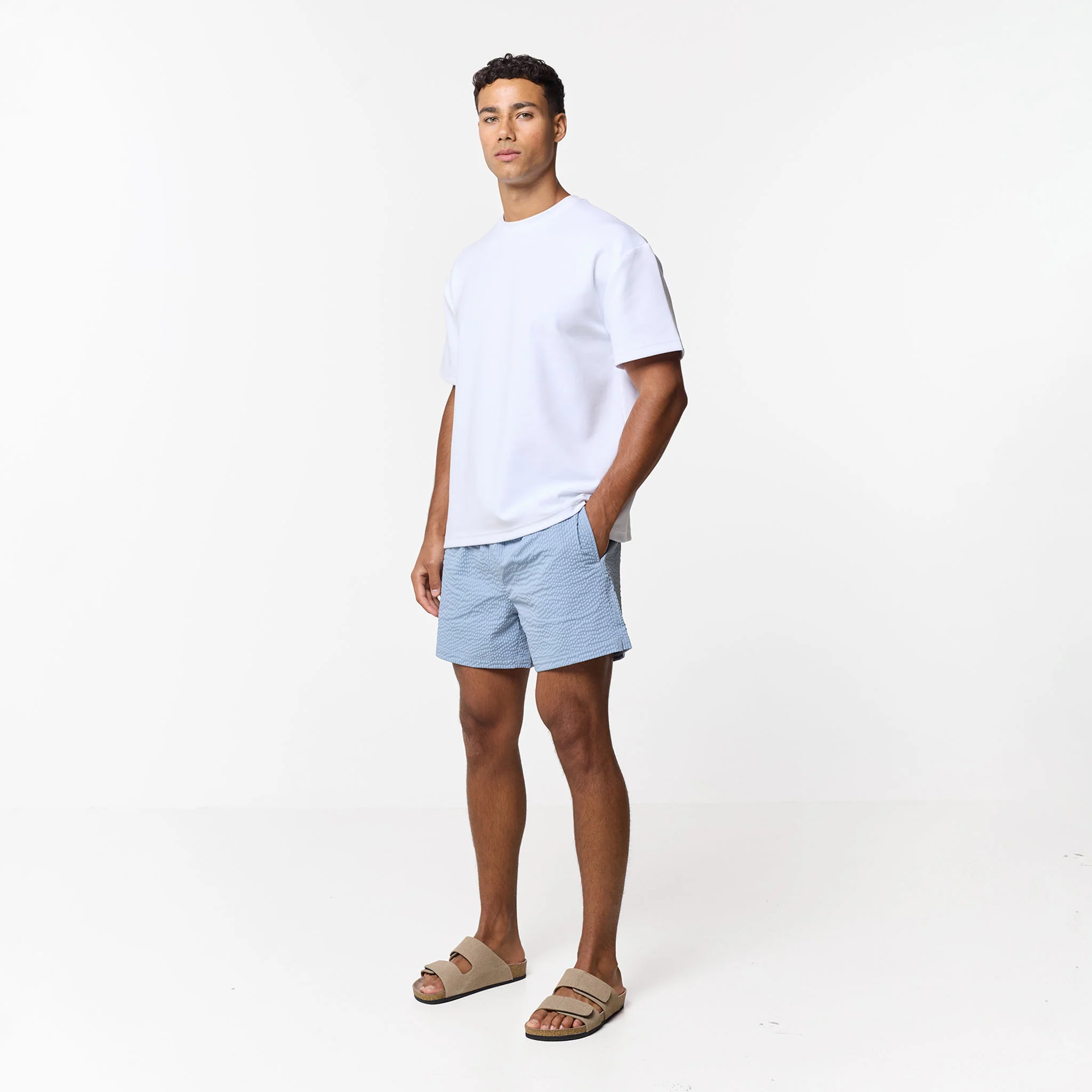 Seersucker Swimshort | Light Blue - Image 5