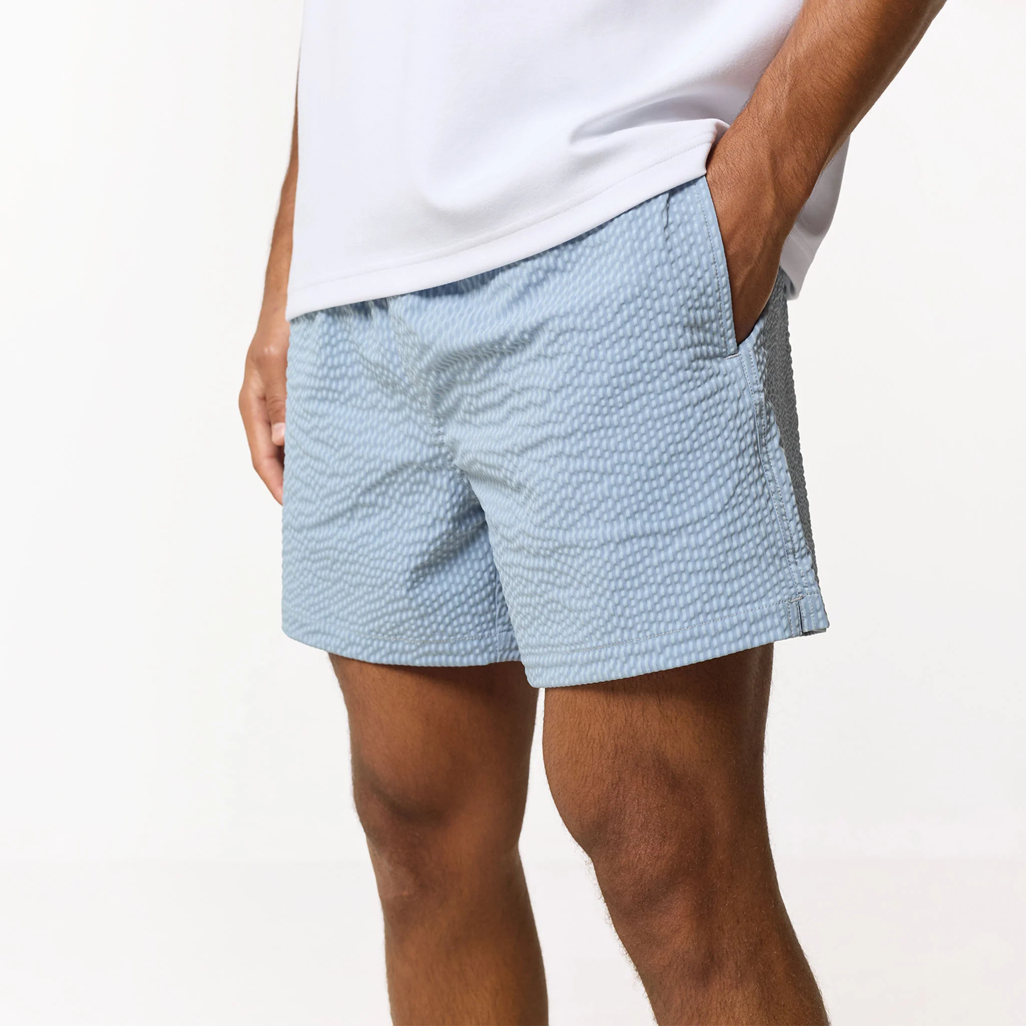 Seersucker Swimshort | Light Blue - Image 6