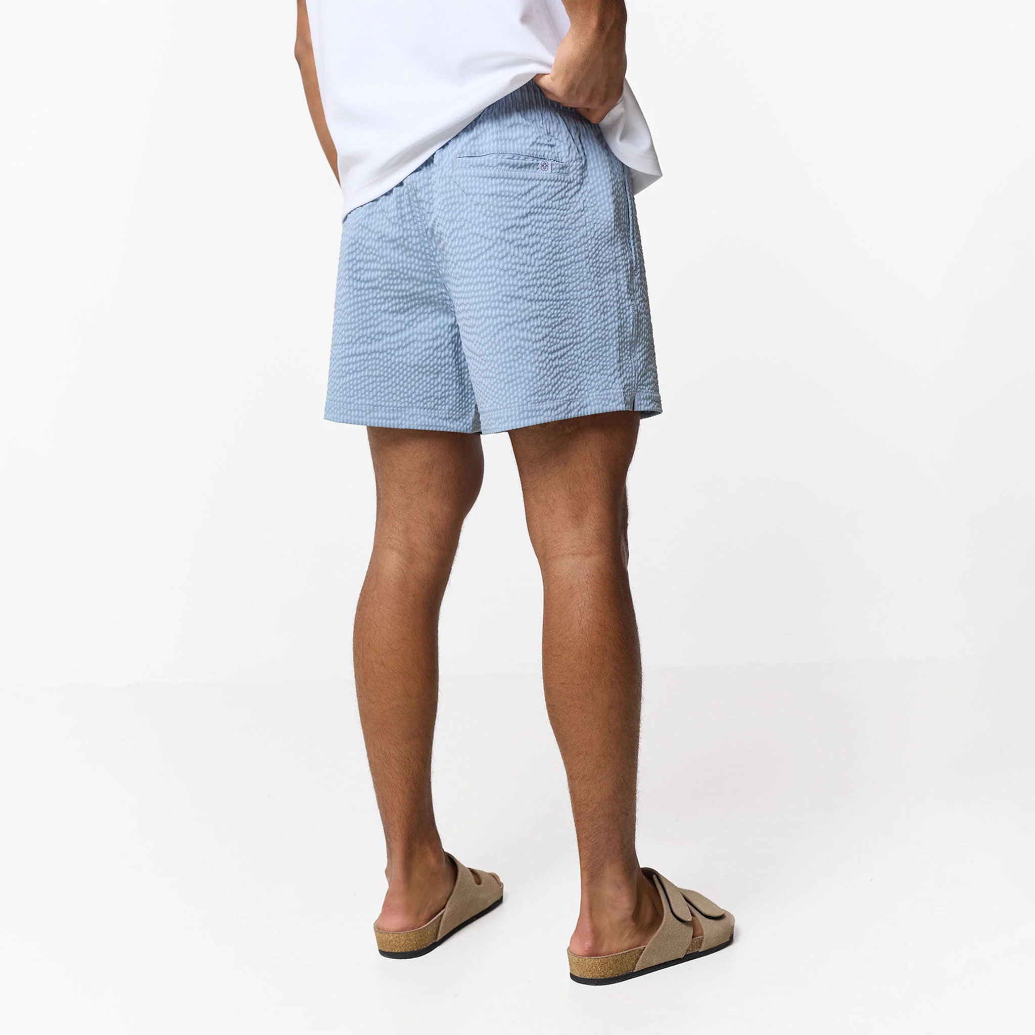 Seersucker Swimshort | Light Blue - Image 9