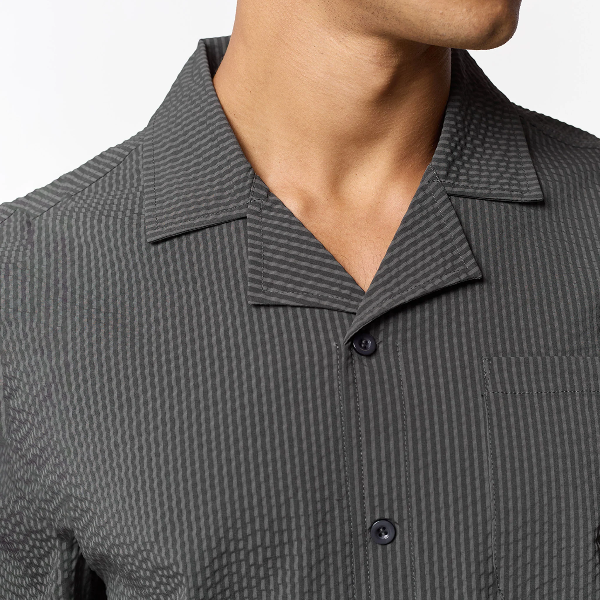 Seersucker Twinset | Khaki - Image 5