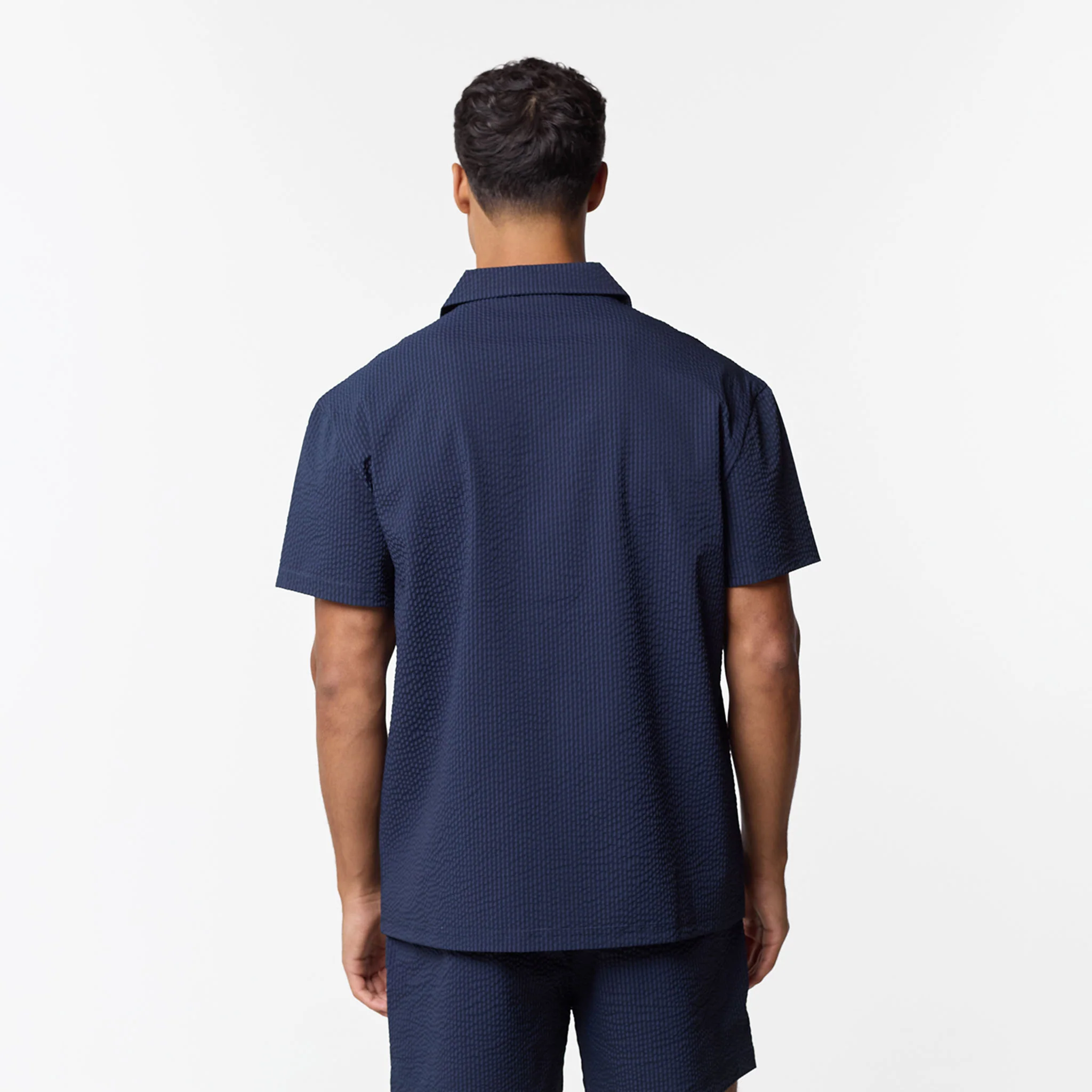 Seersucker Twinset | Navy - Image 10