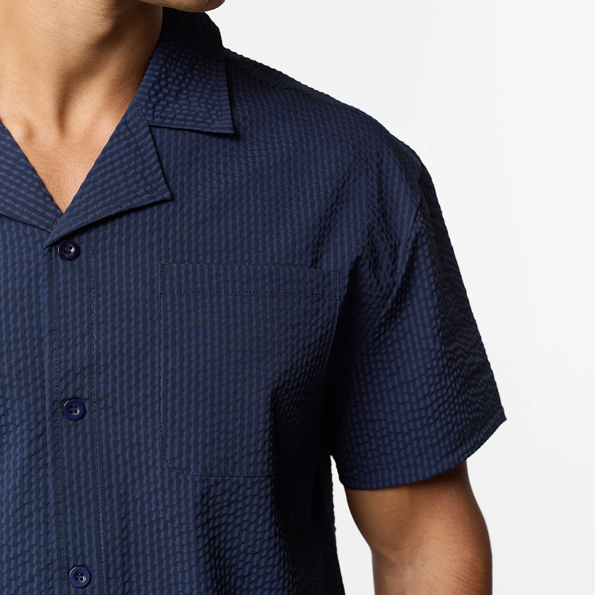 Seersucker Twinset | Navy - Image 8