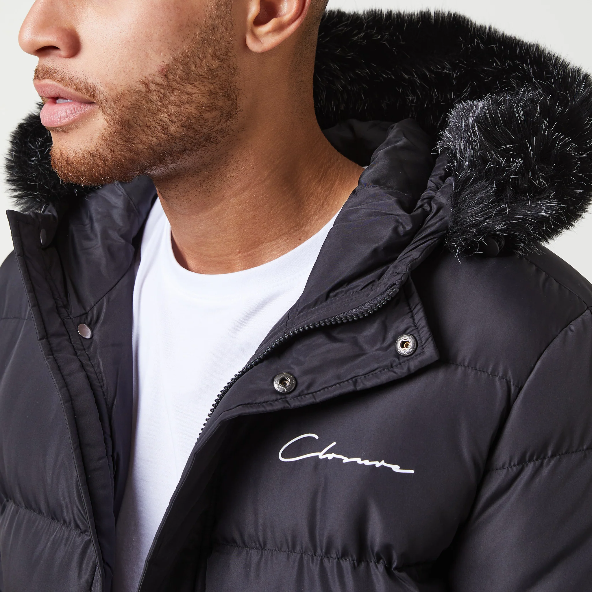 Short Puffer Parka | Black - Image 4