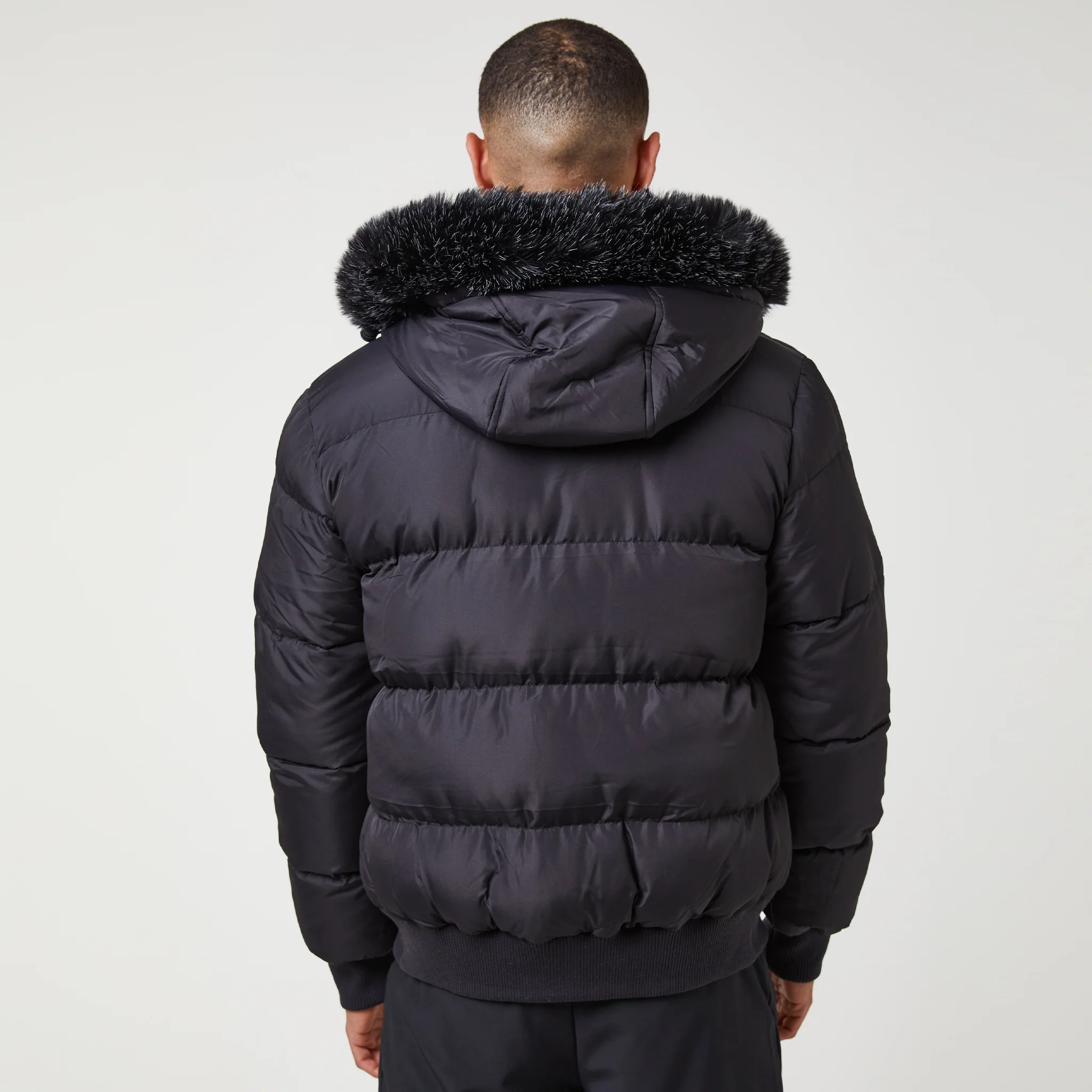 Short Puffer Parka | Black - Image 5