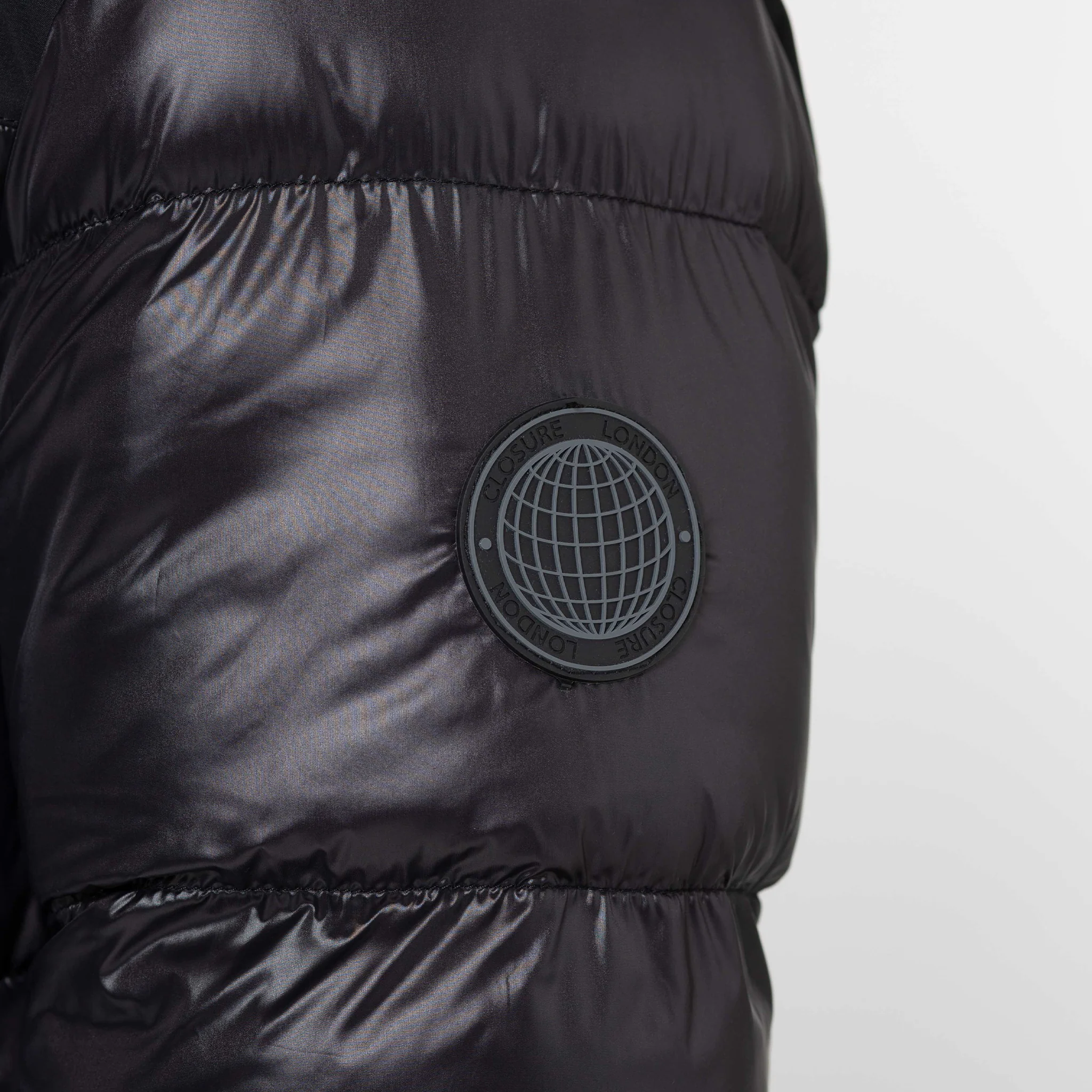 Pocket Puffer Jacket | Black Shine - Image 4