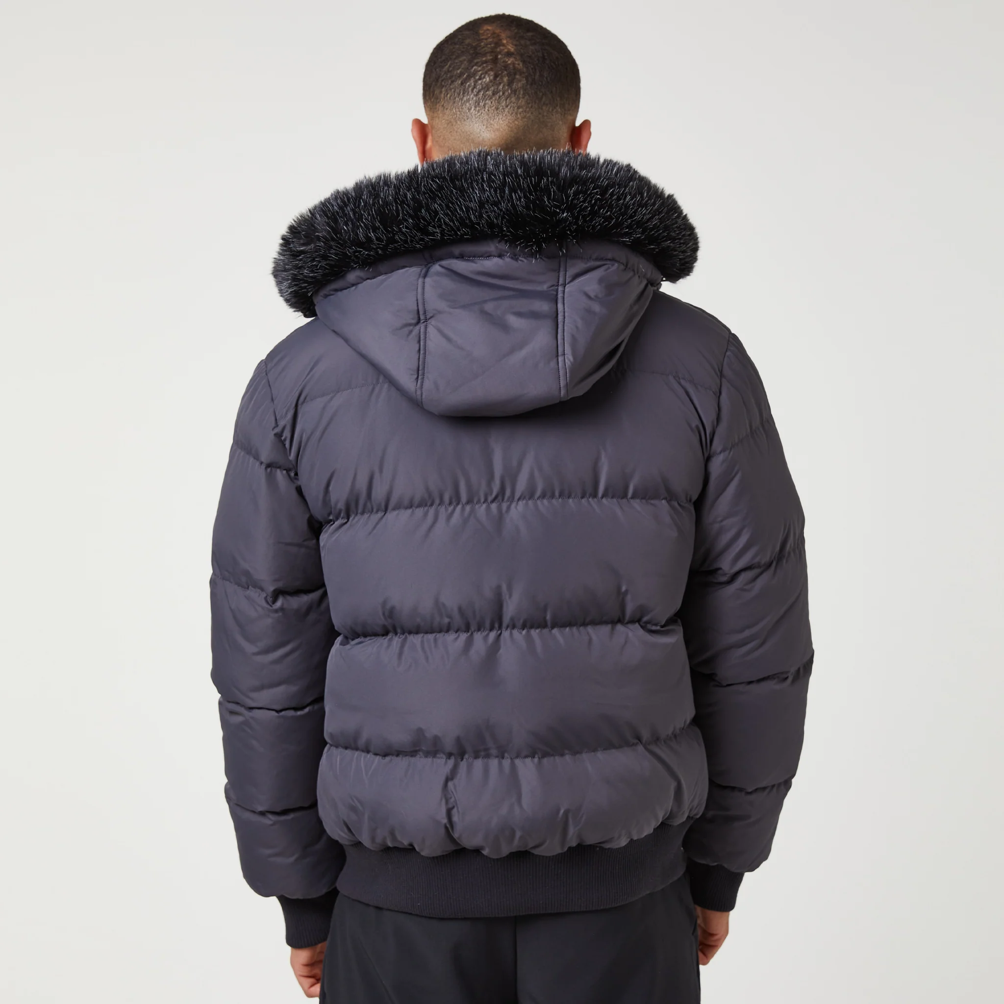 Short Puffer Parka | Charcoal - Image 5