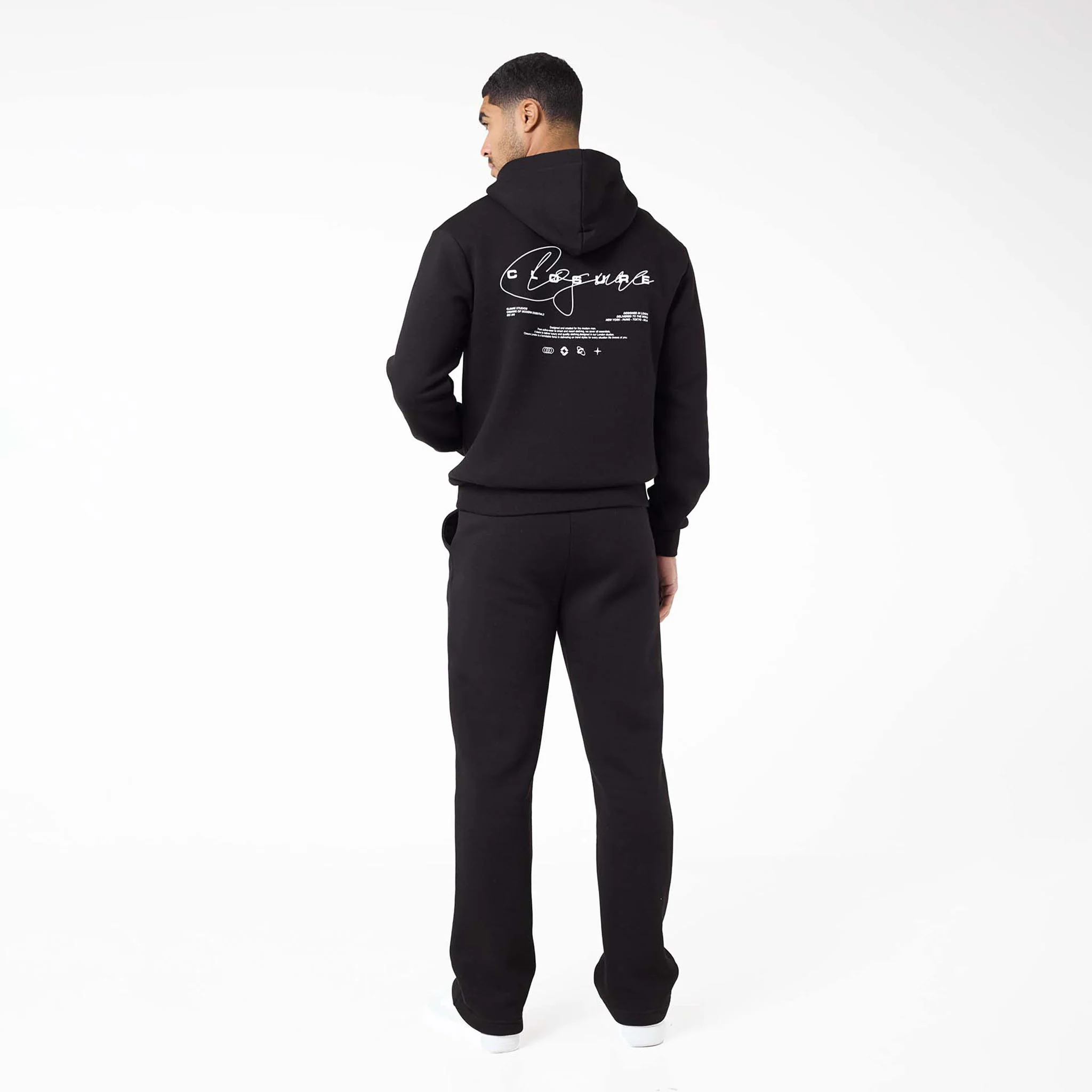 Signature Studios Open Hem Tracksuit | Black