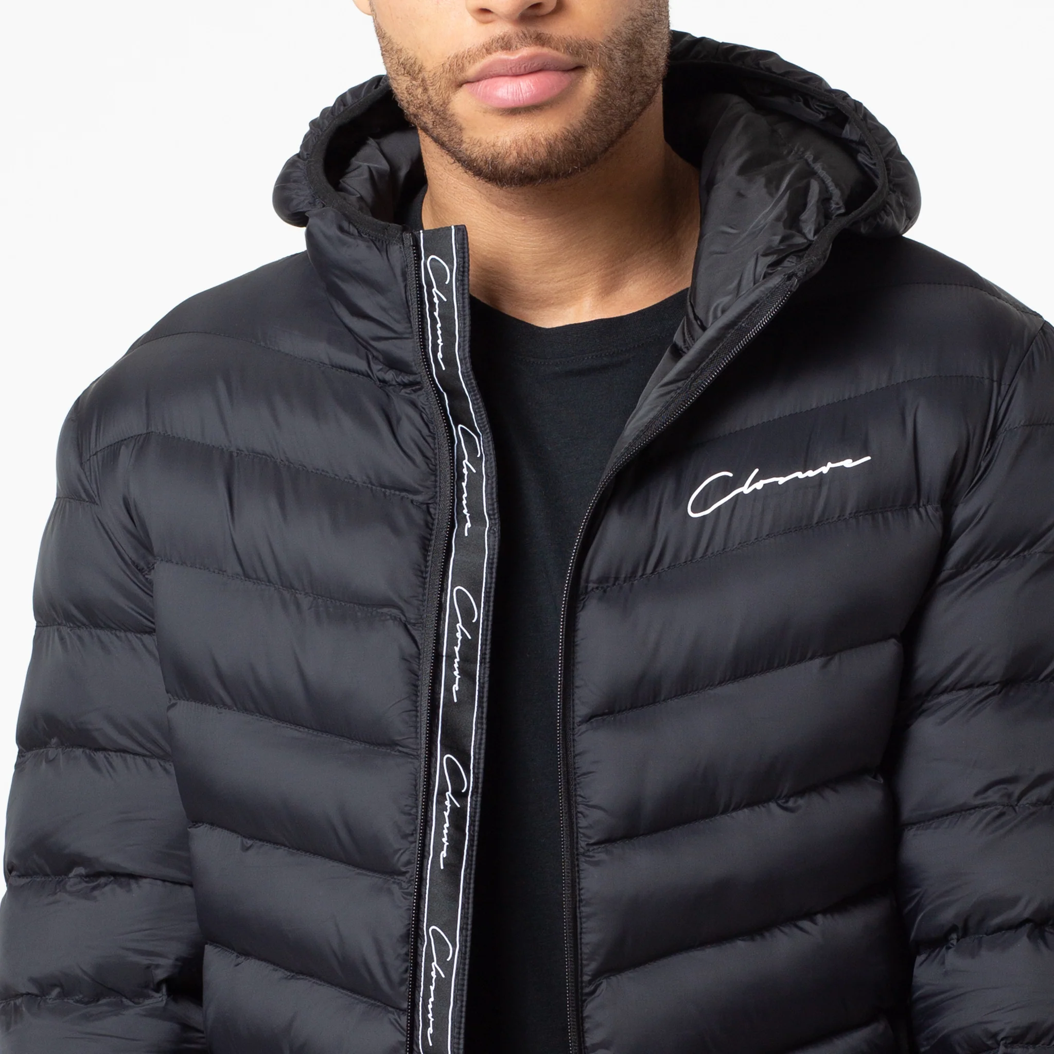 Slim Puffer Jacket | Matte/Black - Image 4