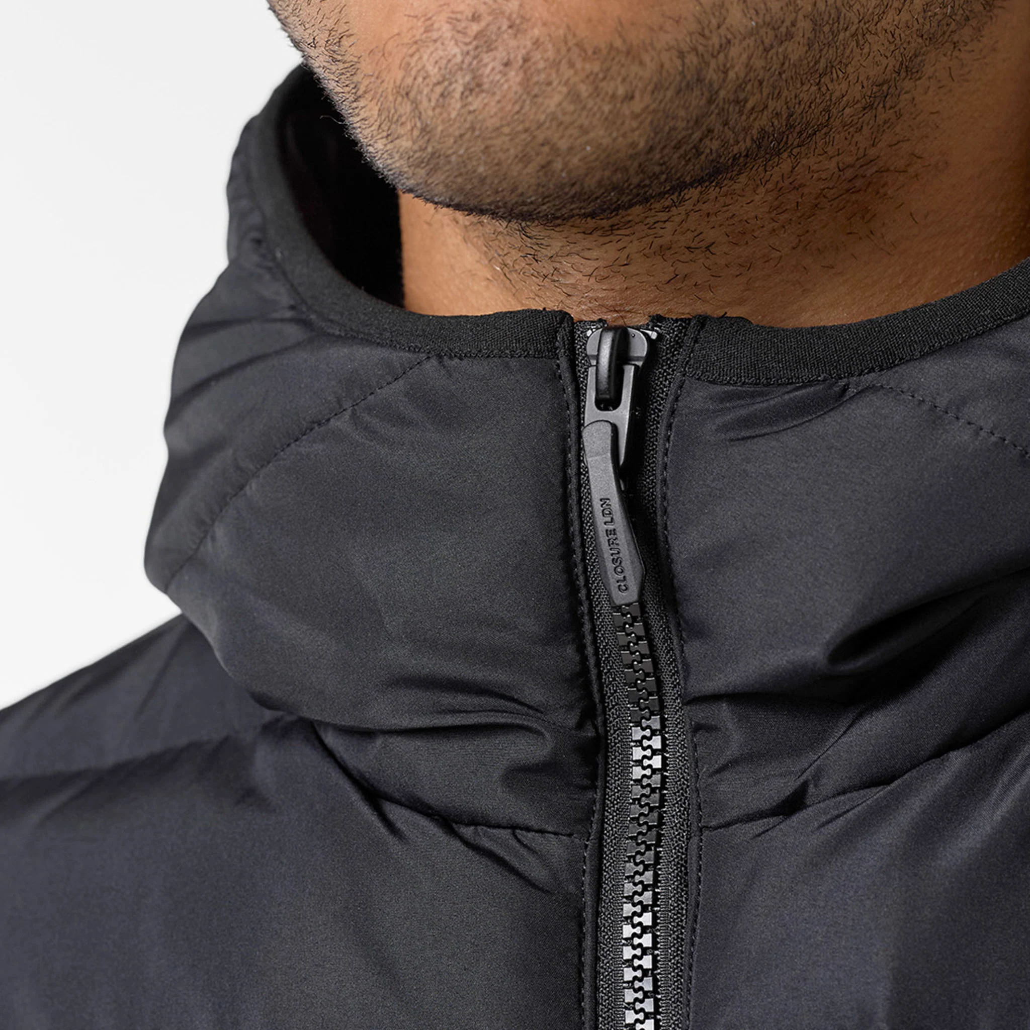 Slim Quilted Puffer | Black - Image 4