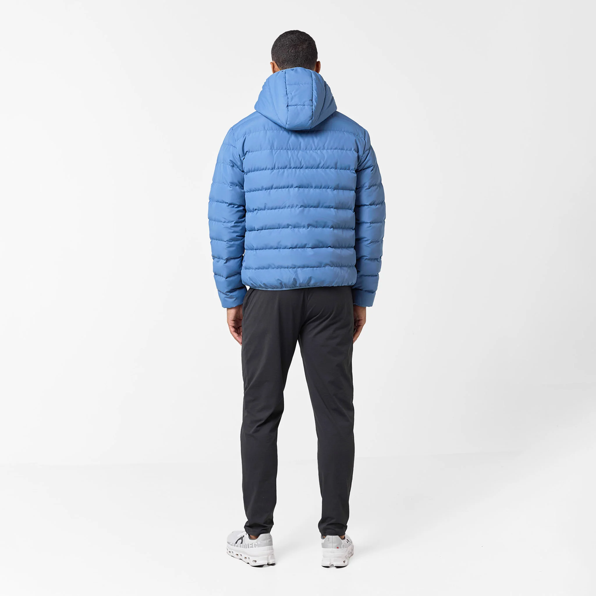 Slim Quilted Puffer | Washed Blue - Image 10