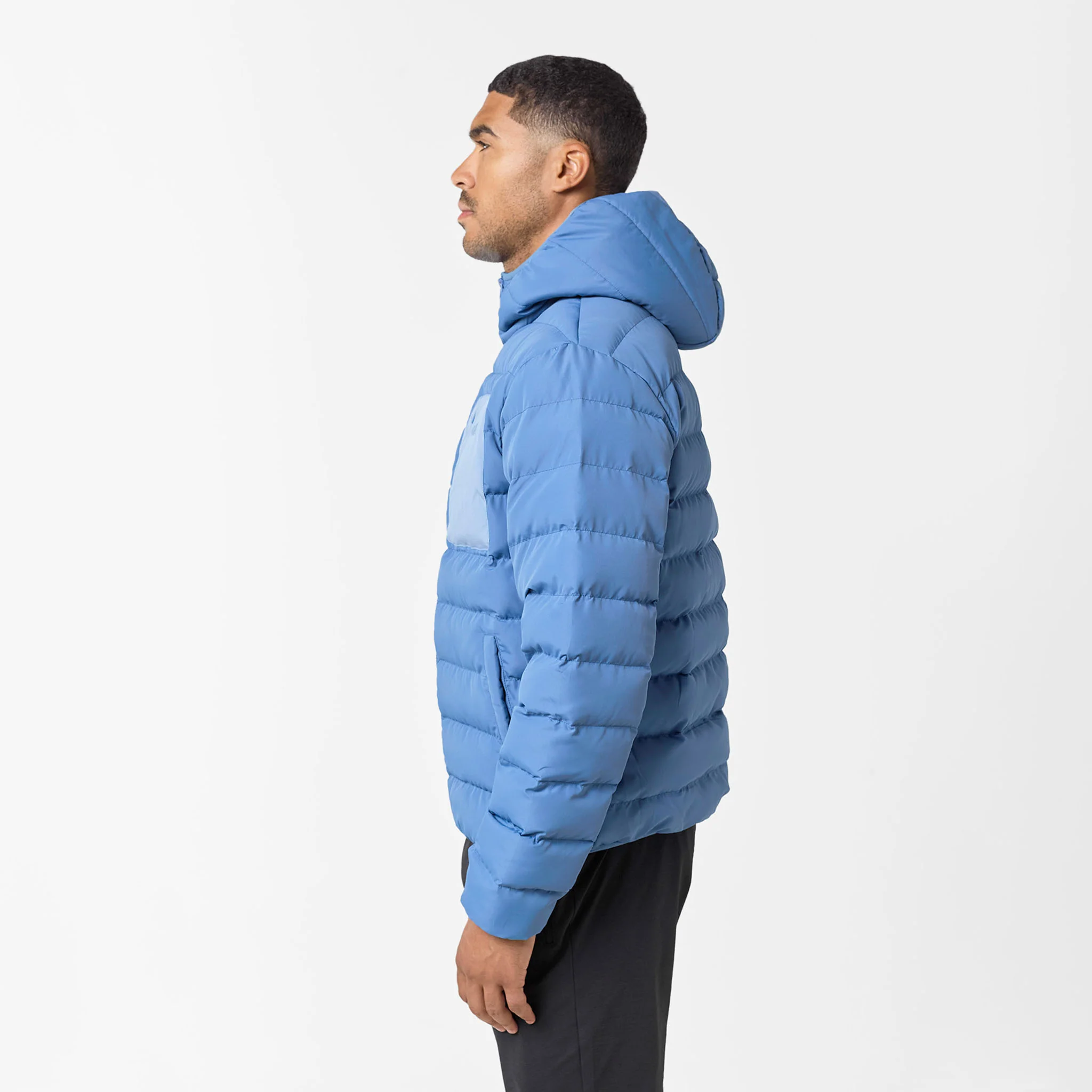 Slim Quilted Puffer | Washed Blue - Image 6