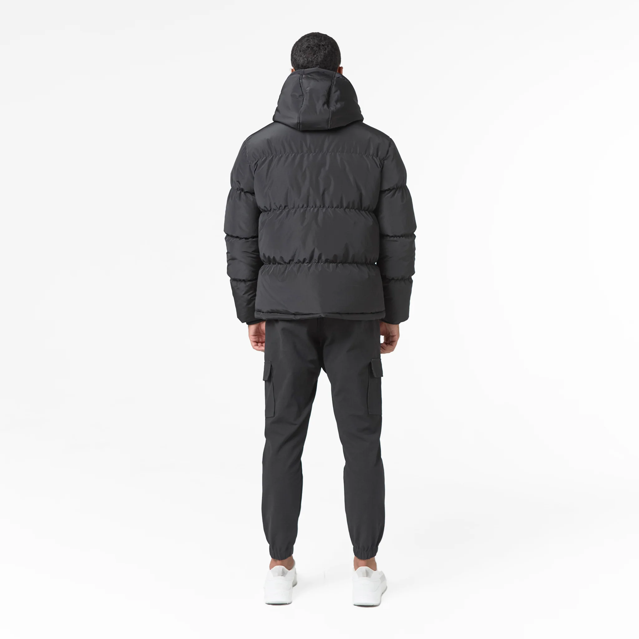 Smart Crinkle Nylon Puffer Jacket | Black - Image 6