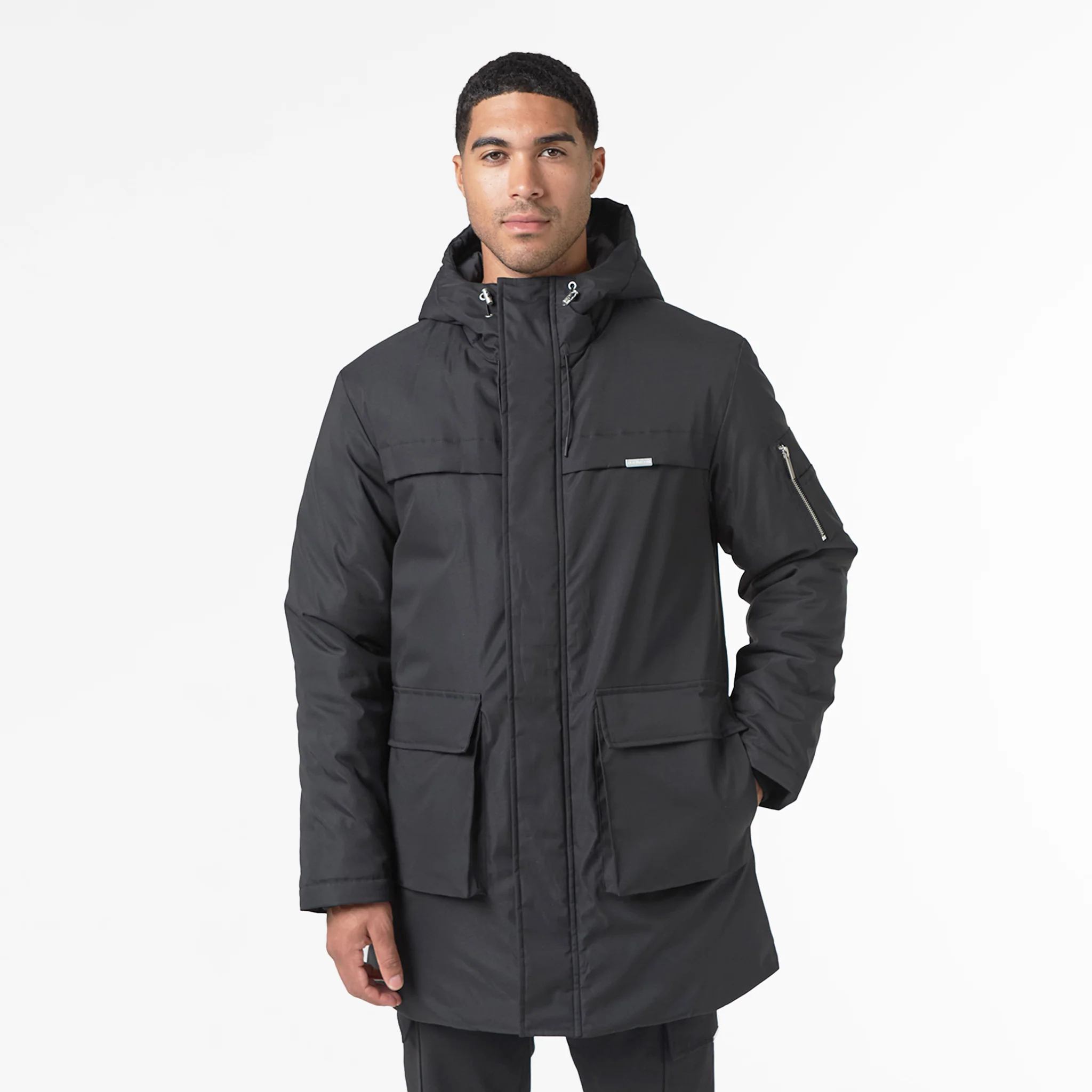 Smart Parka Jacket | Black - Image 11