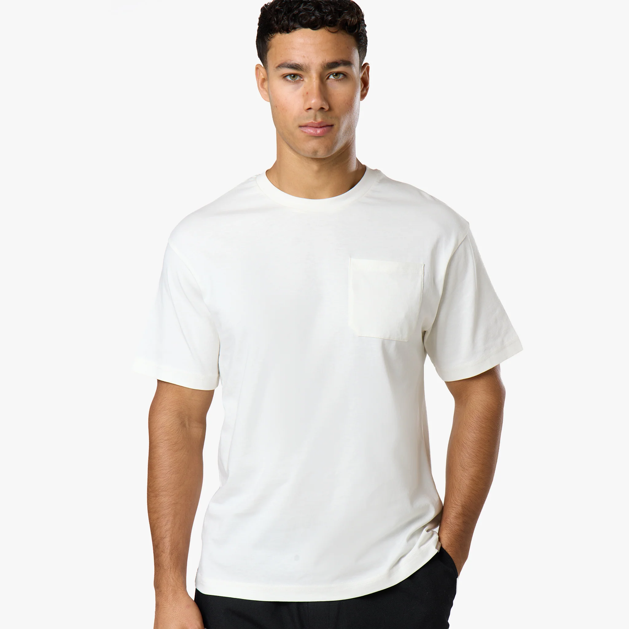 Smart Pocket T-Shirt | Off White - Image 4