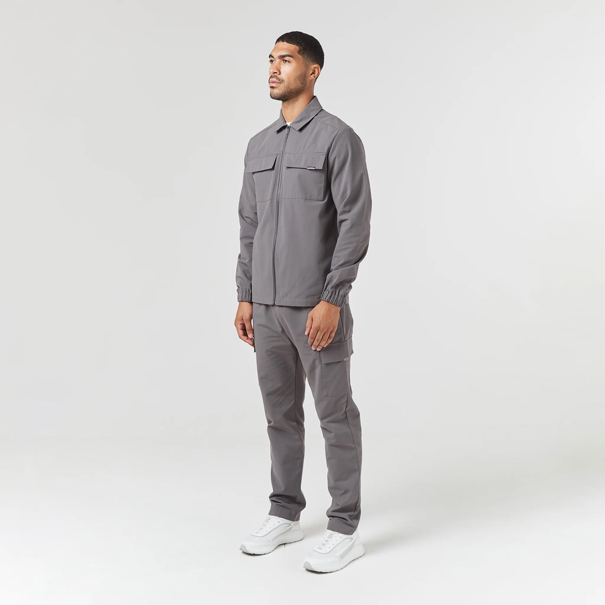 Smart Utility Open Hem Trouser | Charcoal - Image 6