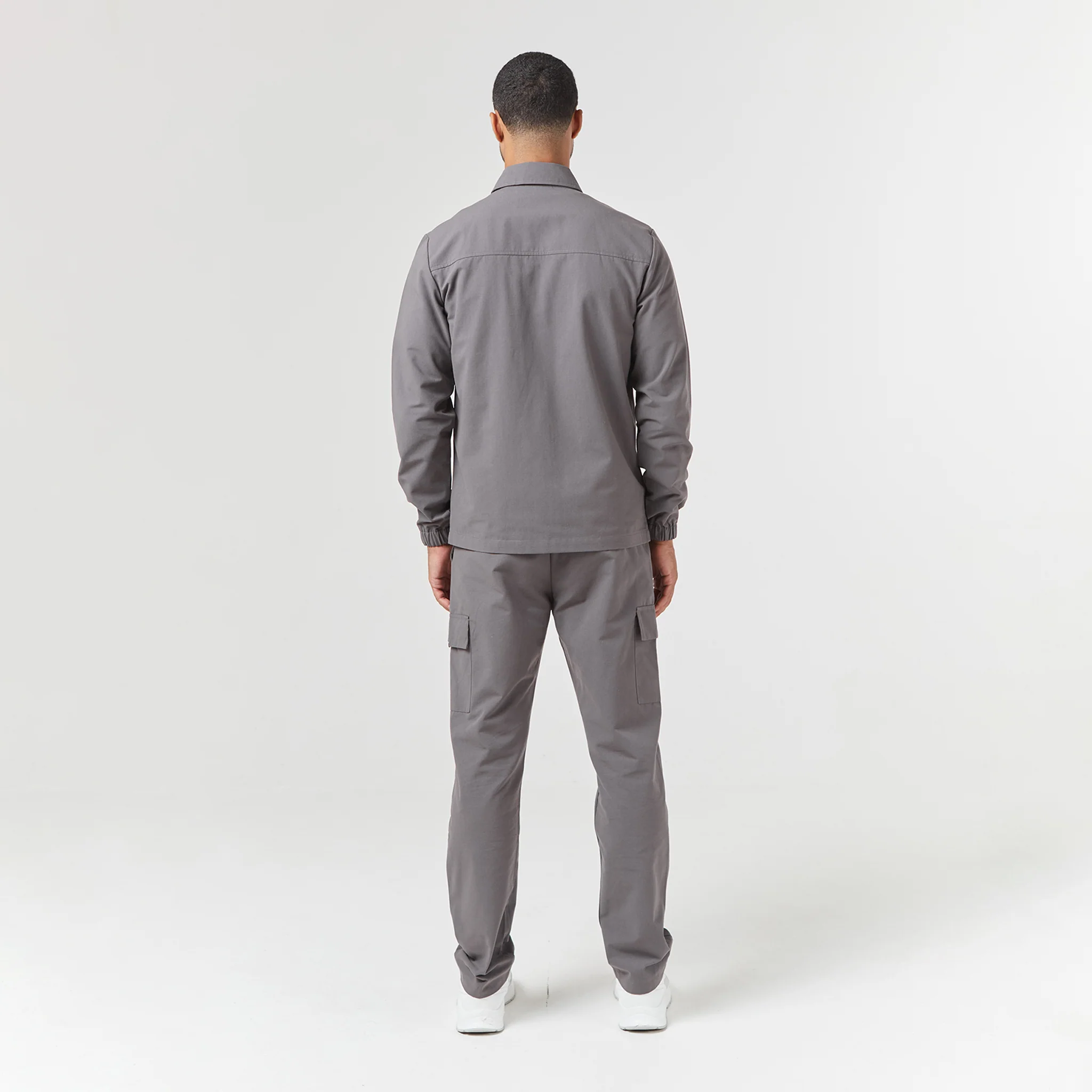 Smart Utility Open Hem Trouser | Charcoal - Image 7