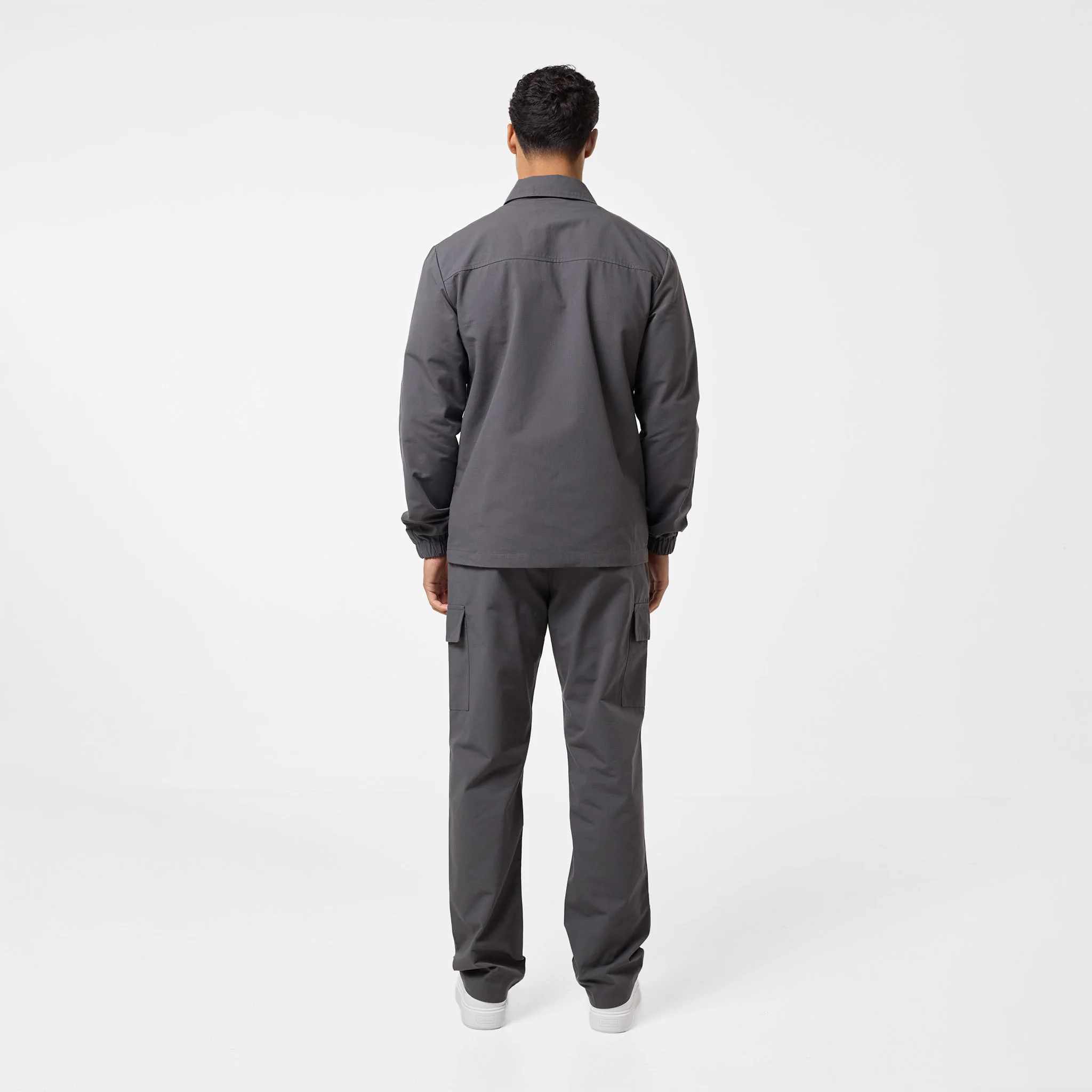 Smart Utility Open Hem Trouser | Charcoal - Image 7