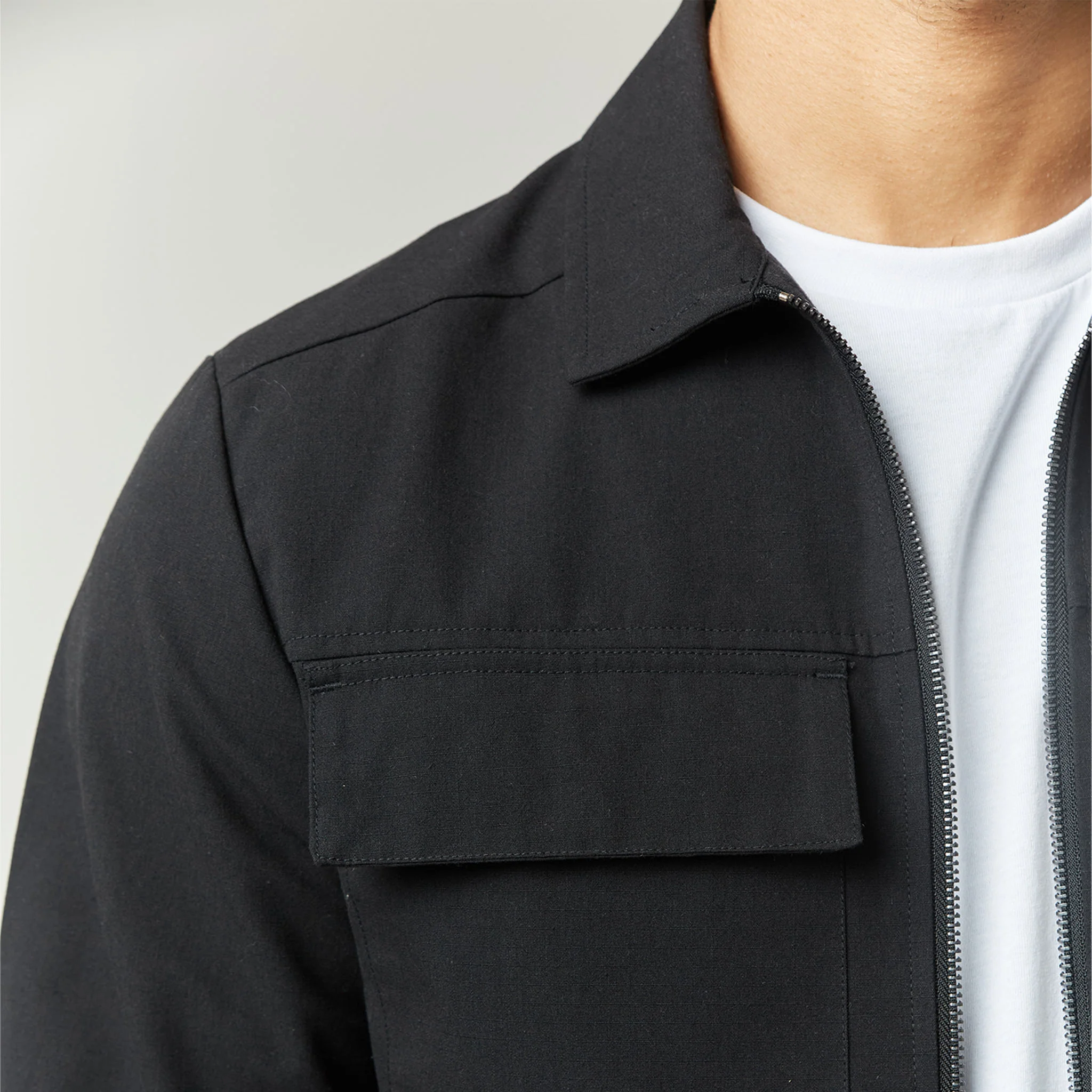Smart Utility Overshirt | Black - Image 4