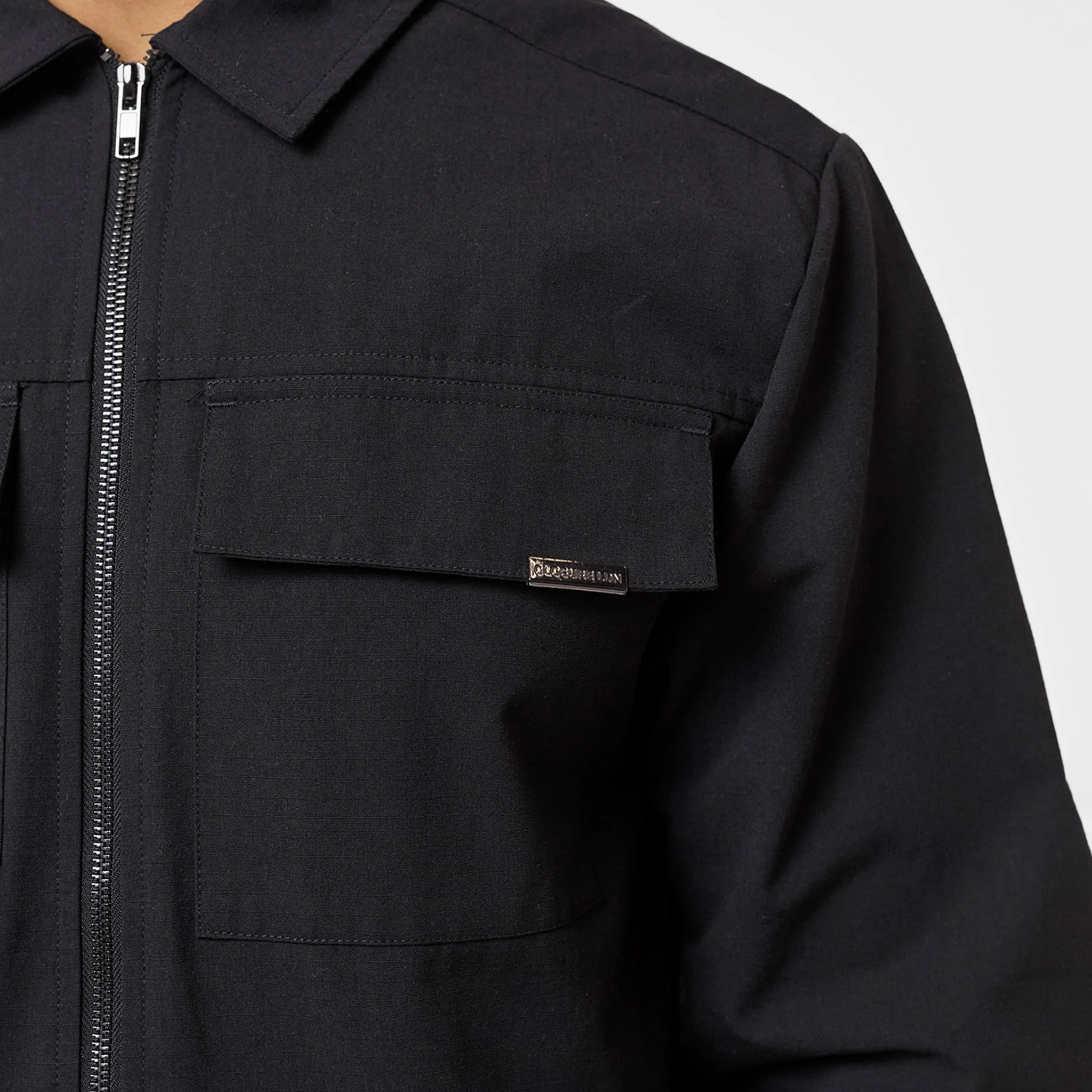Smart Utility Overshirt | Black - Image 6