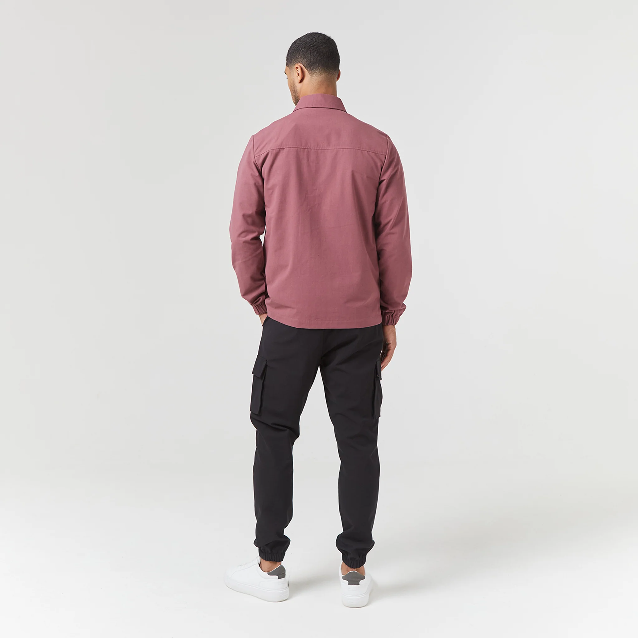 Smart Utility Overshirt | Burgundy - Image 7