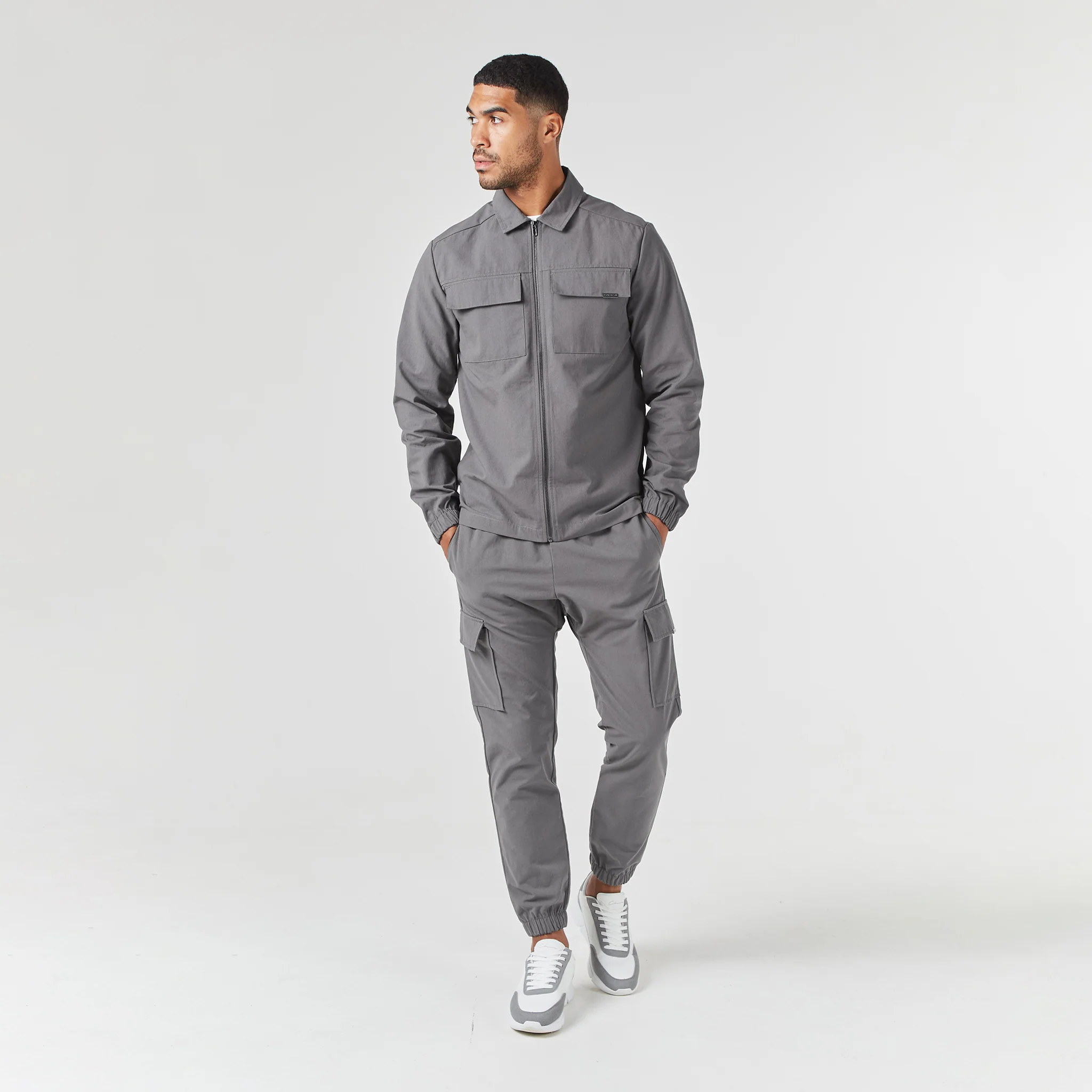Smart Utility Overshirt | Charcoal - Image 2