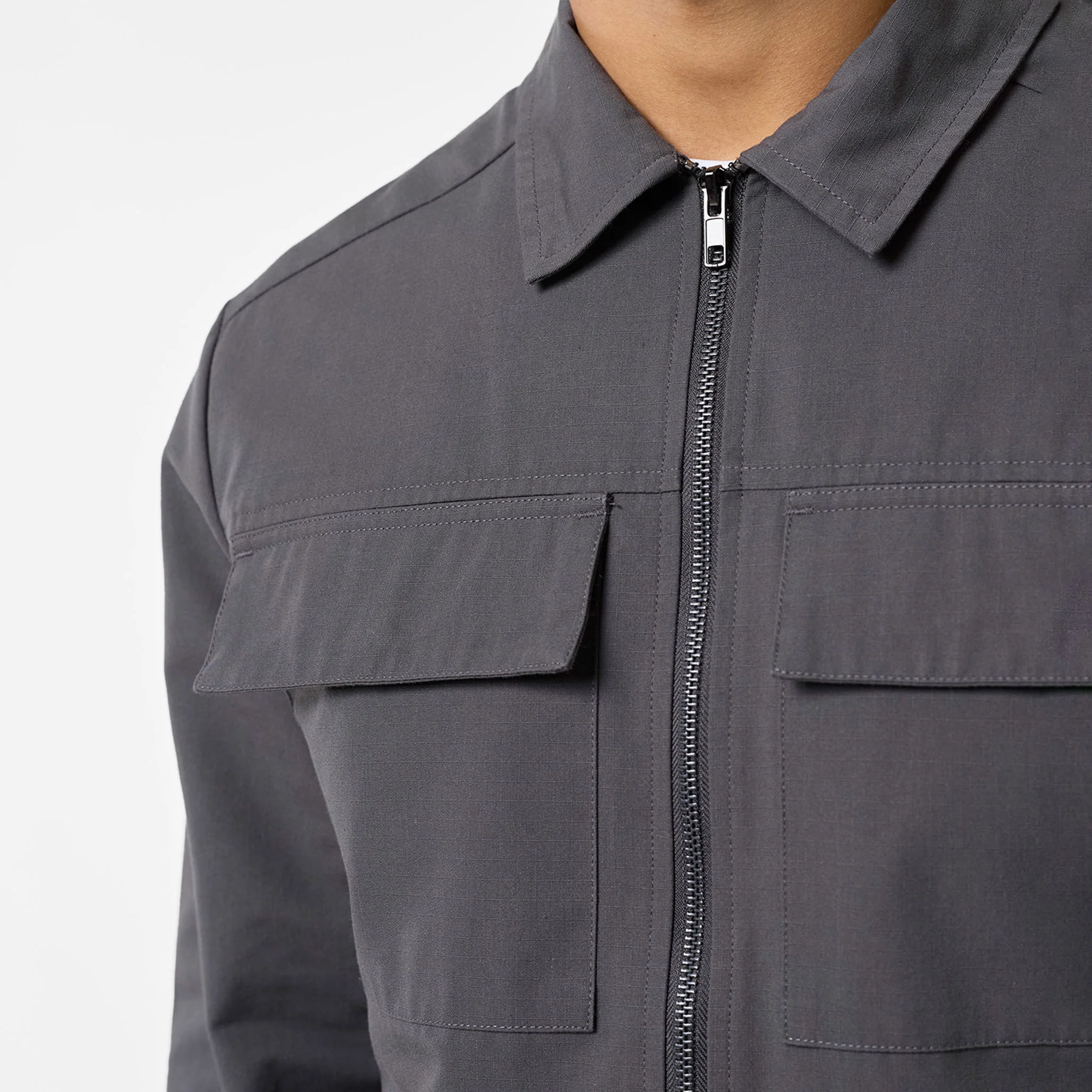Smart Utility Overshirt | Charcoal - Image 4