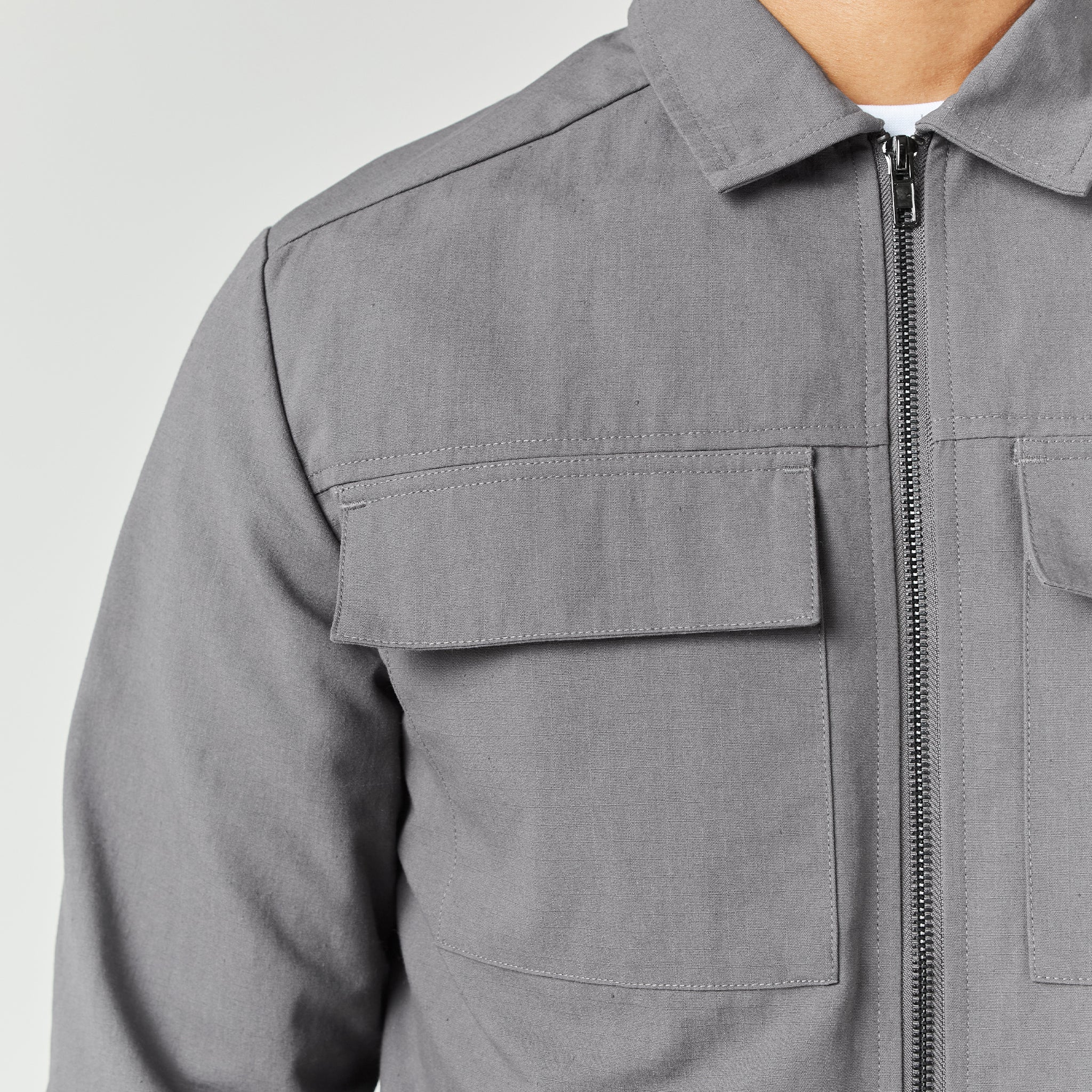 Smart Utility Overshirt | Charcoal - Image 3