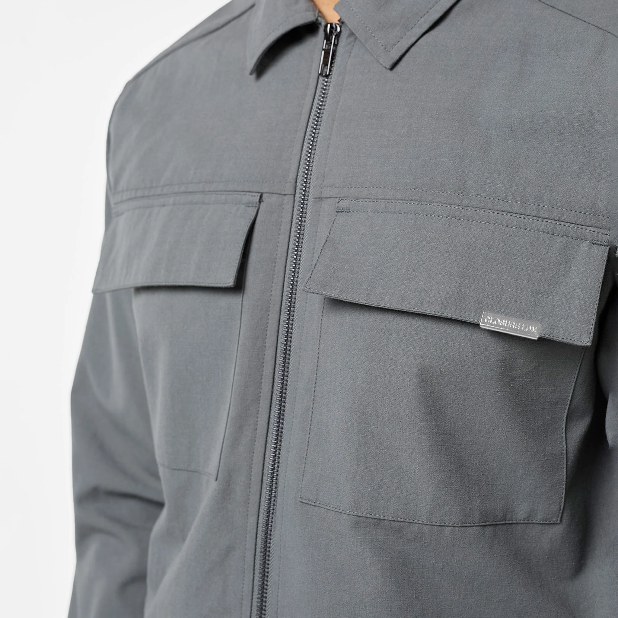 Smart Utility Overshirt | Khaki - Image 3