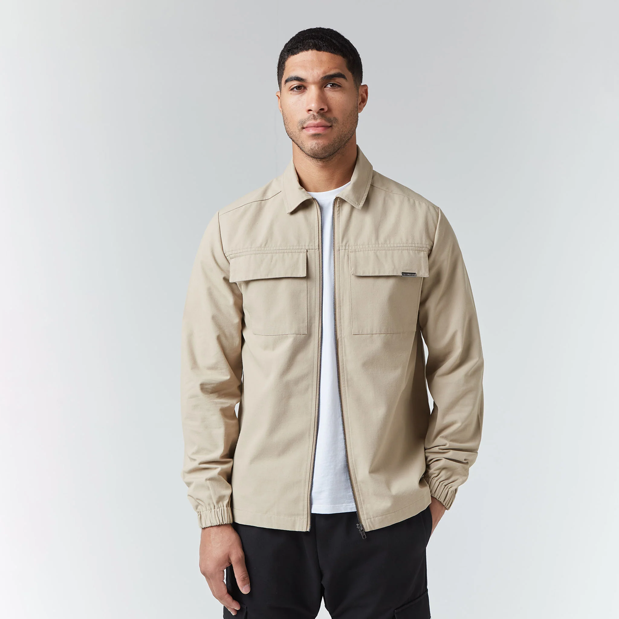 Smart Utility Overshirt | Sand - Image 3