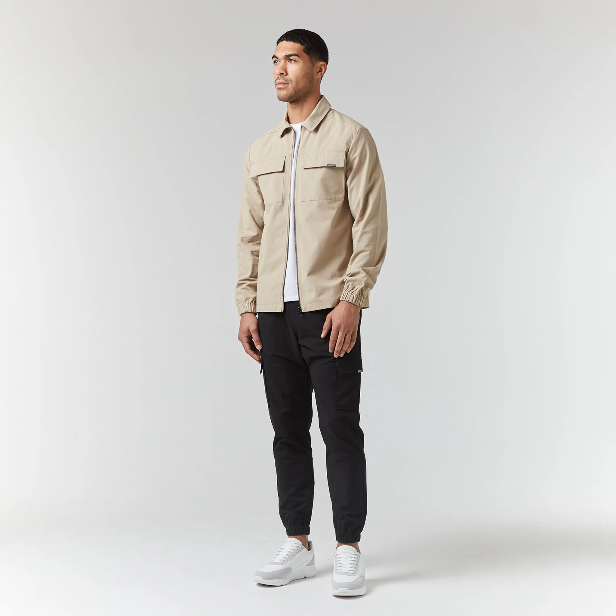Smart Utility Overshirt | Sand - Image 9
