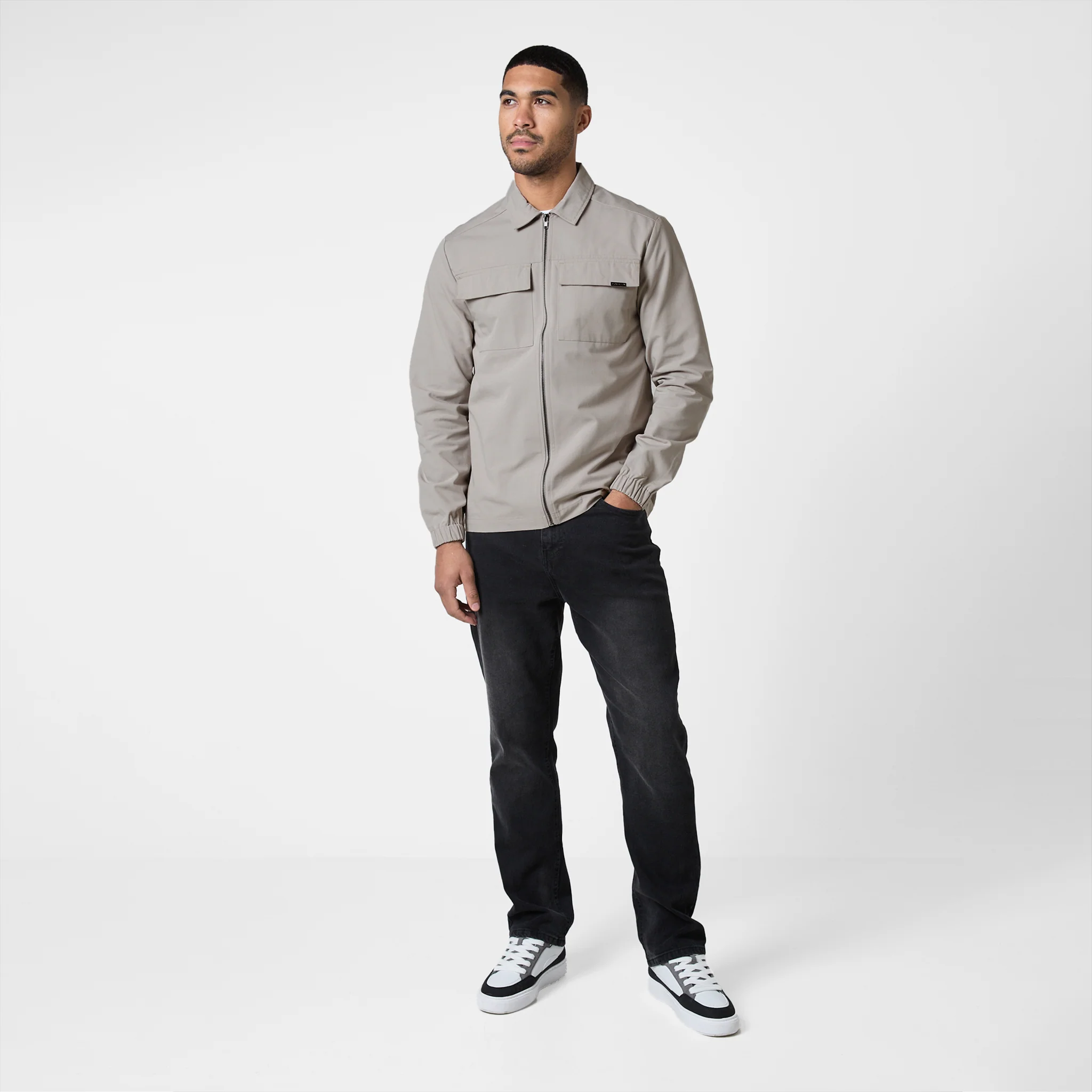 Smart Utility Overshirt | Washed Stone - Image 6