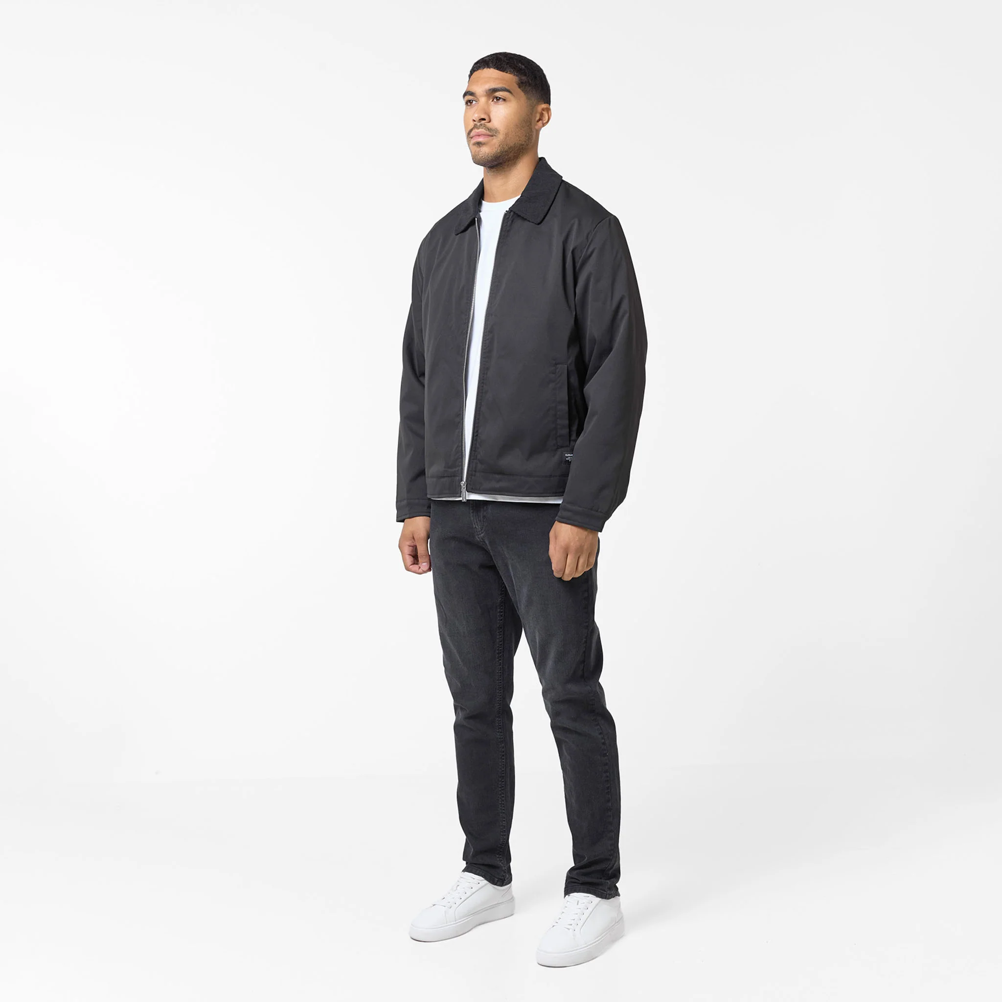 Smart Workwear Zip Through Jacket | Black - Image 3