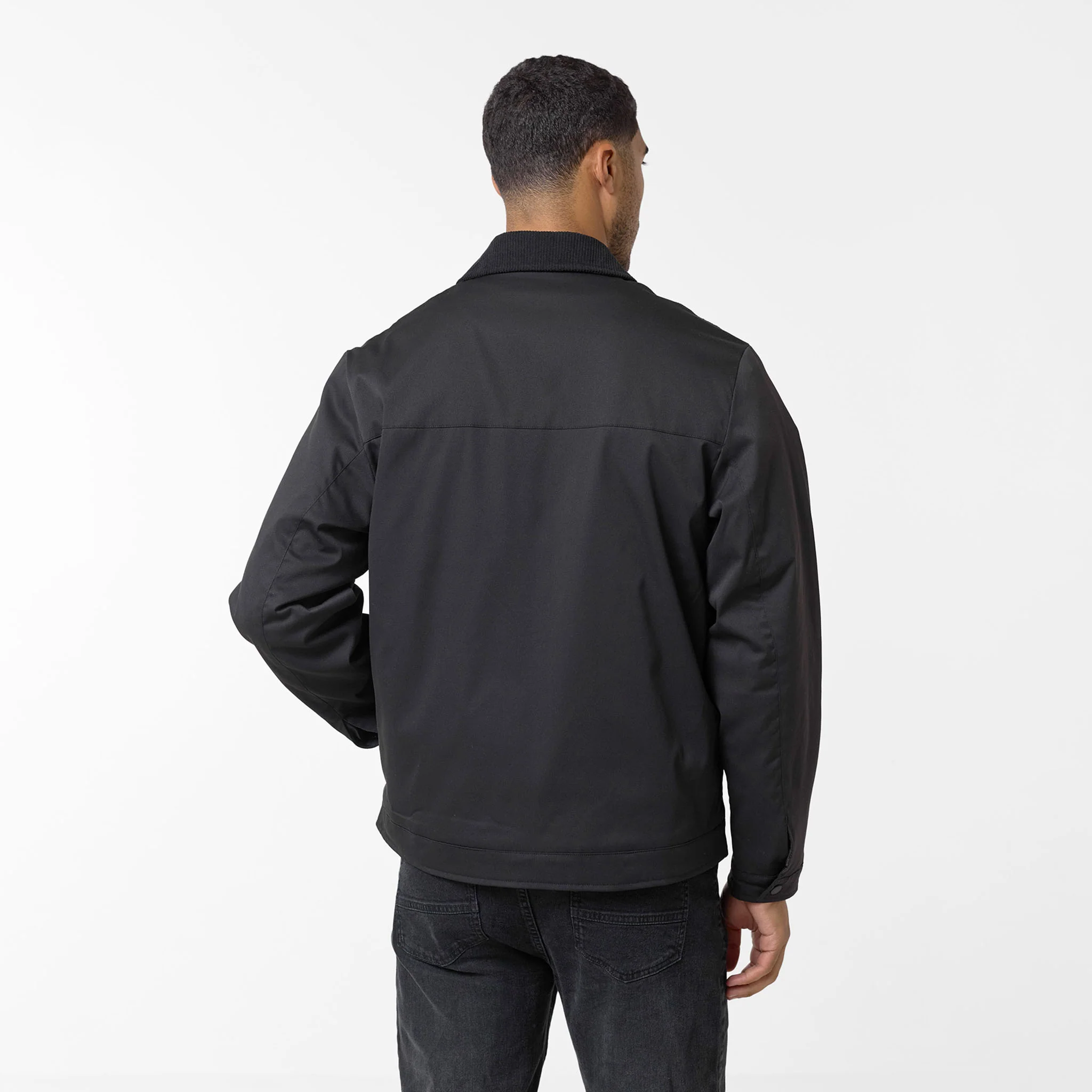 Smart Workwear Zip Through Jacket | Black - Image 8