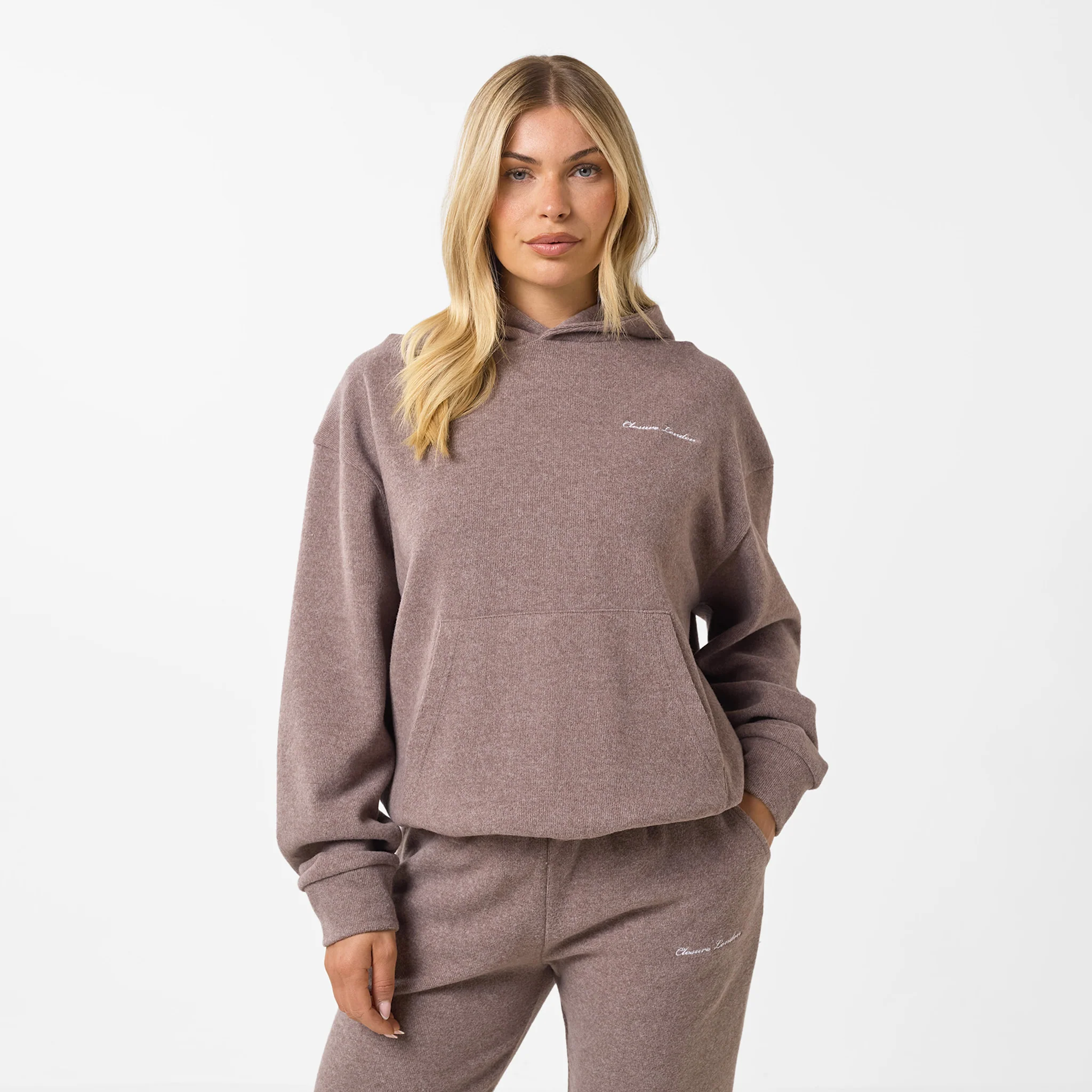 Soft Knit Tracksuit I Brown - Image 2