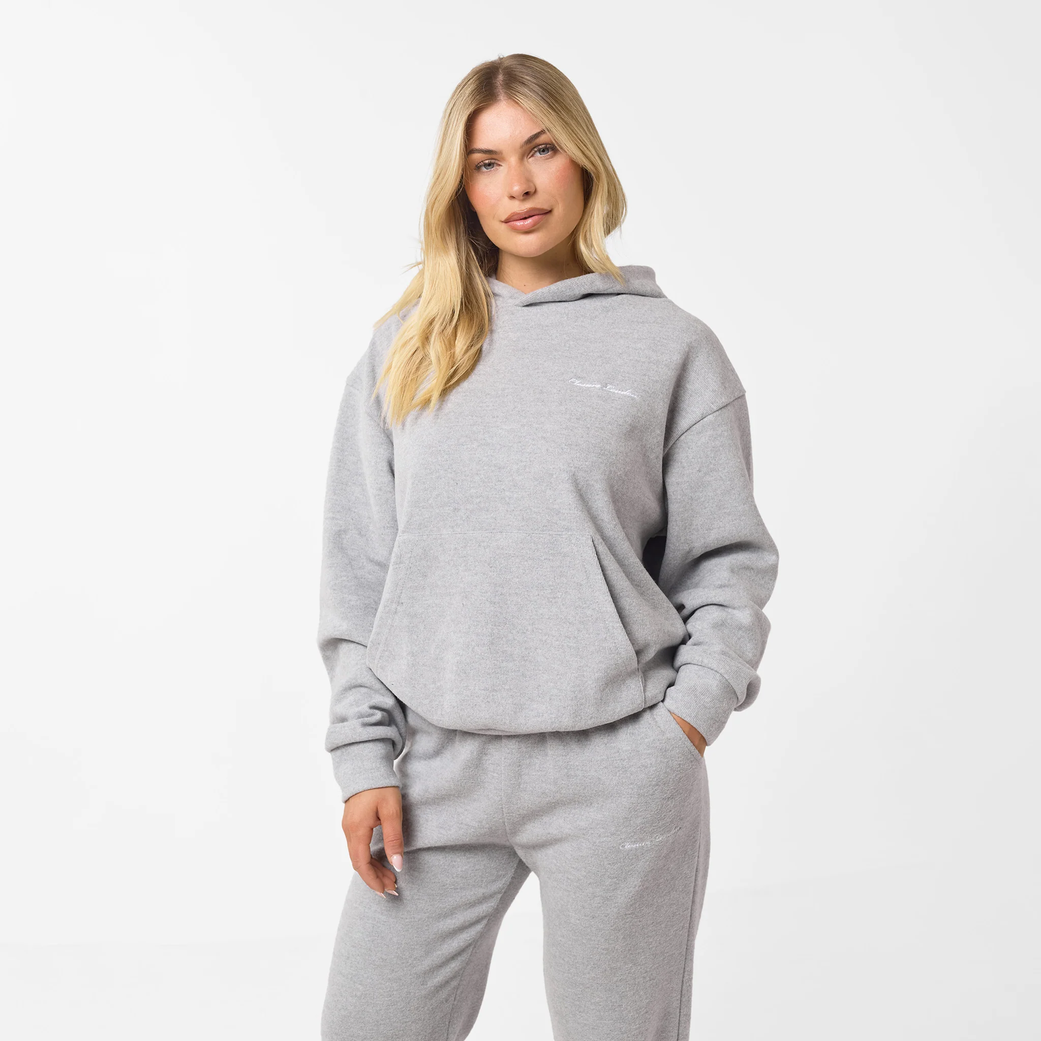 Soft Knit Tracksuit I Grey Marl - Image 3