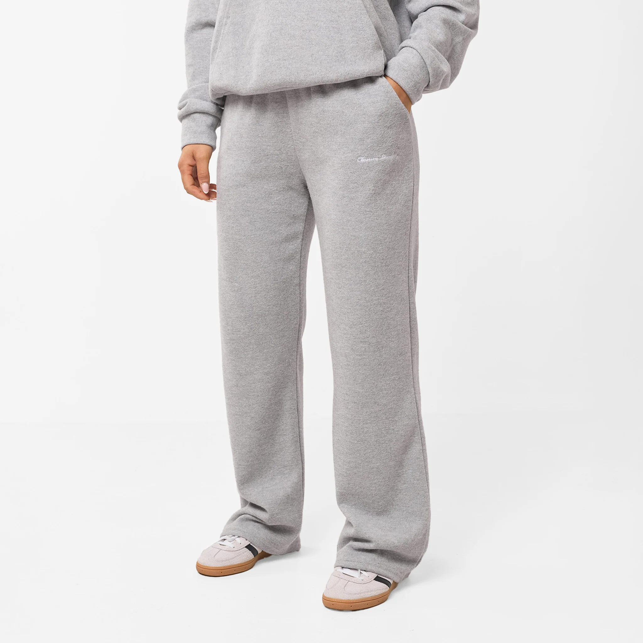 Soft Knit Tracksuit I Grey Marl - Image 5