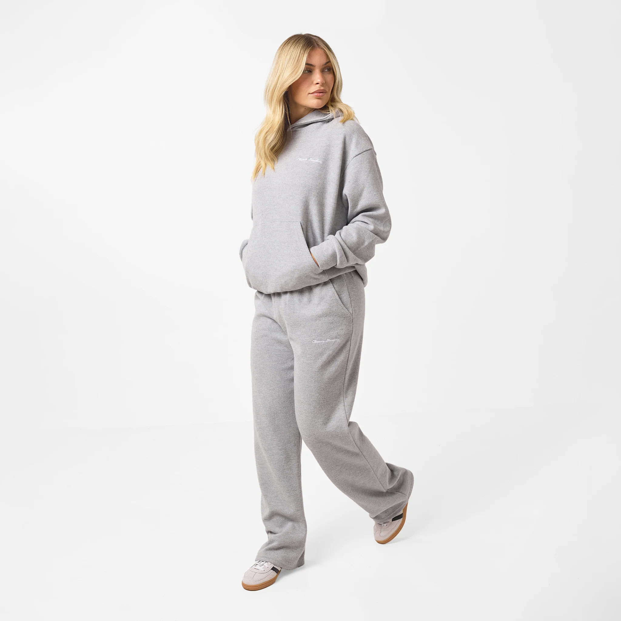 Soft Knit Tracksuit I Grey Marl - Image 6