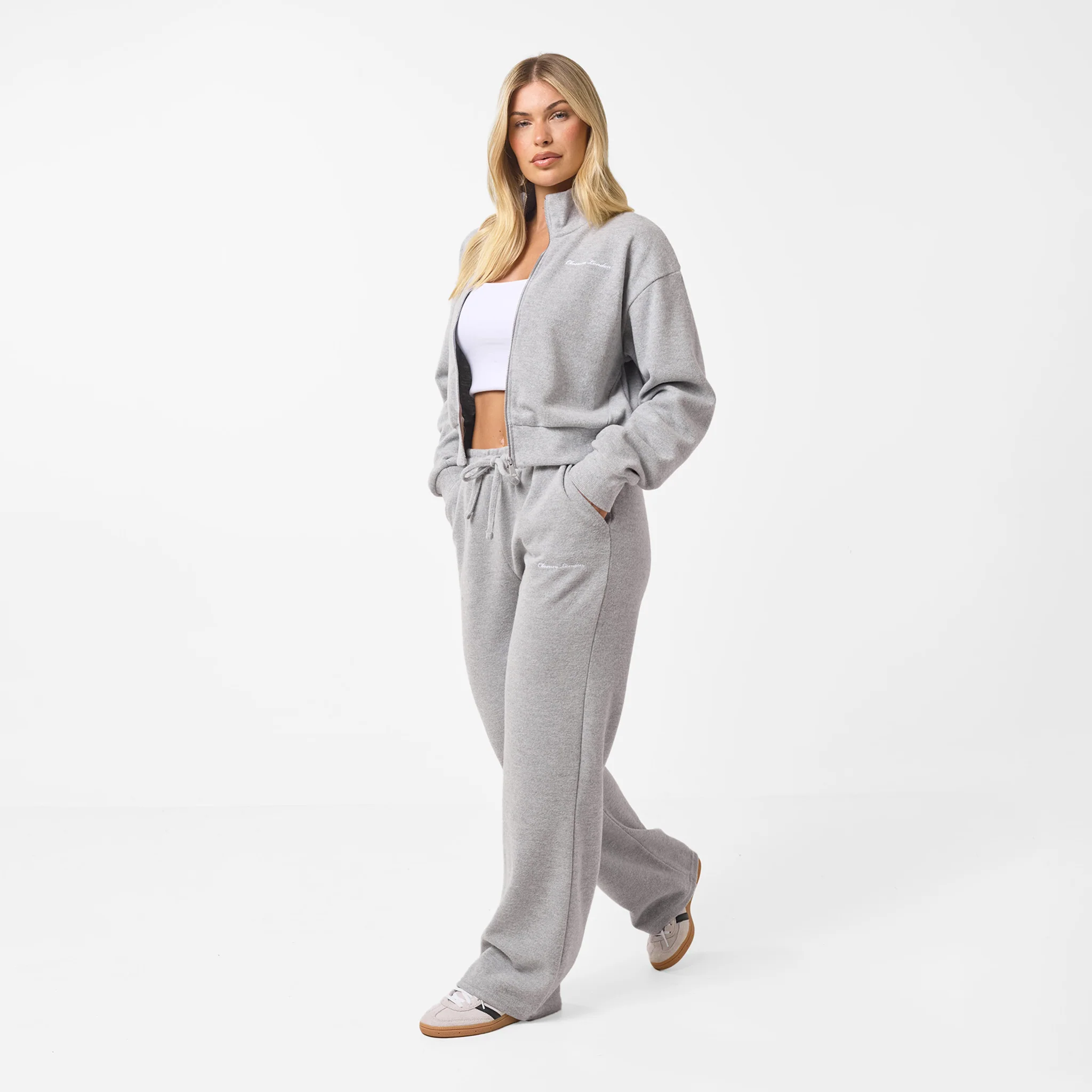 Soft Knit Bomber I Grey Marl - Image 4