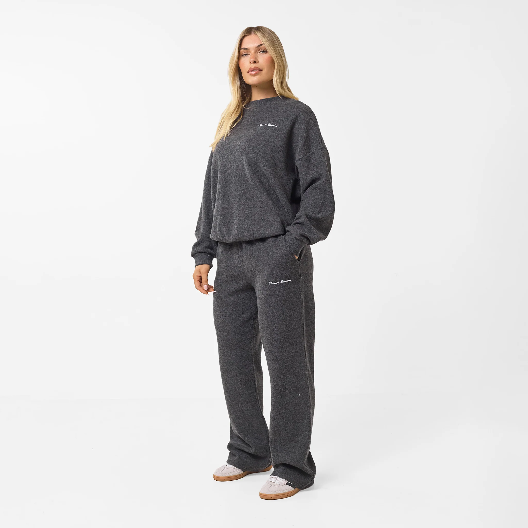 Soft Knit Crewneck I Charcoal - Image 3