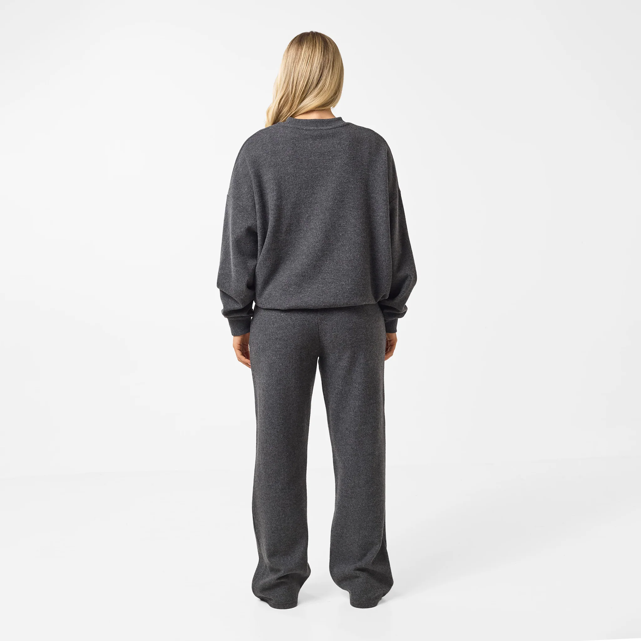 Soft Knit Crewneck I Charcoal - Image 5