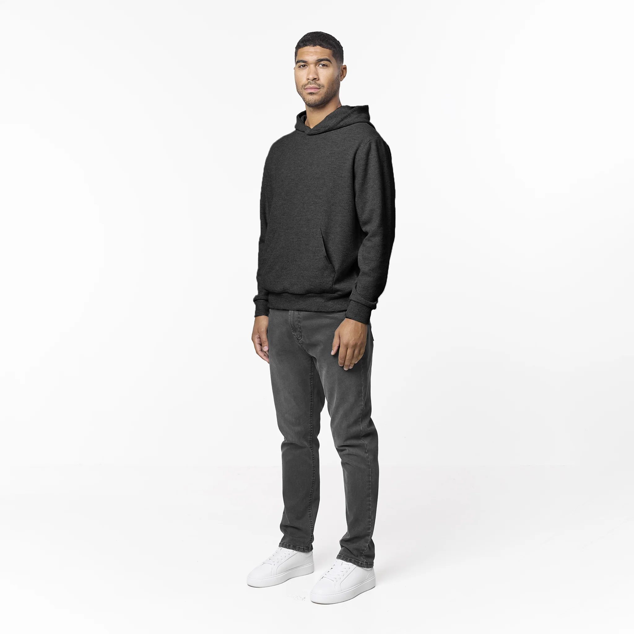 Soft Knit Hoodie | Charcoal - Image 2