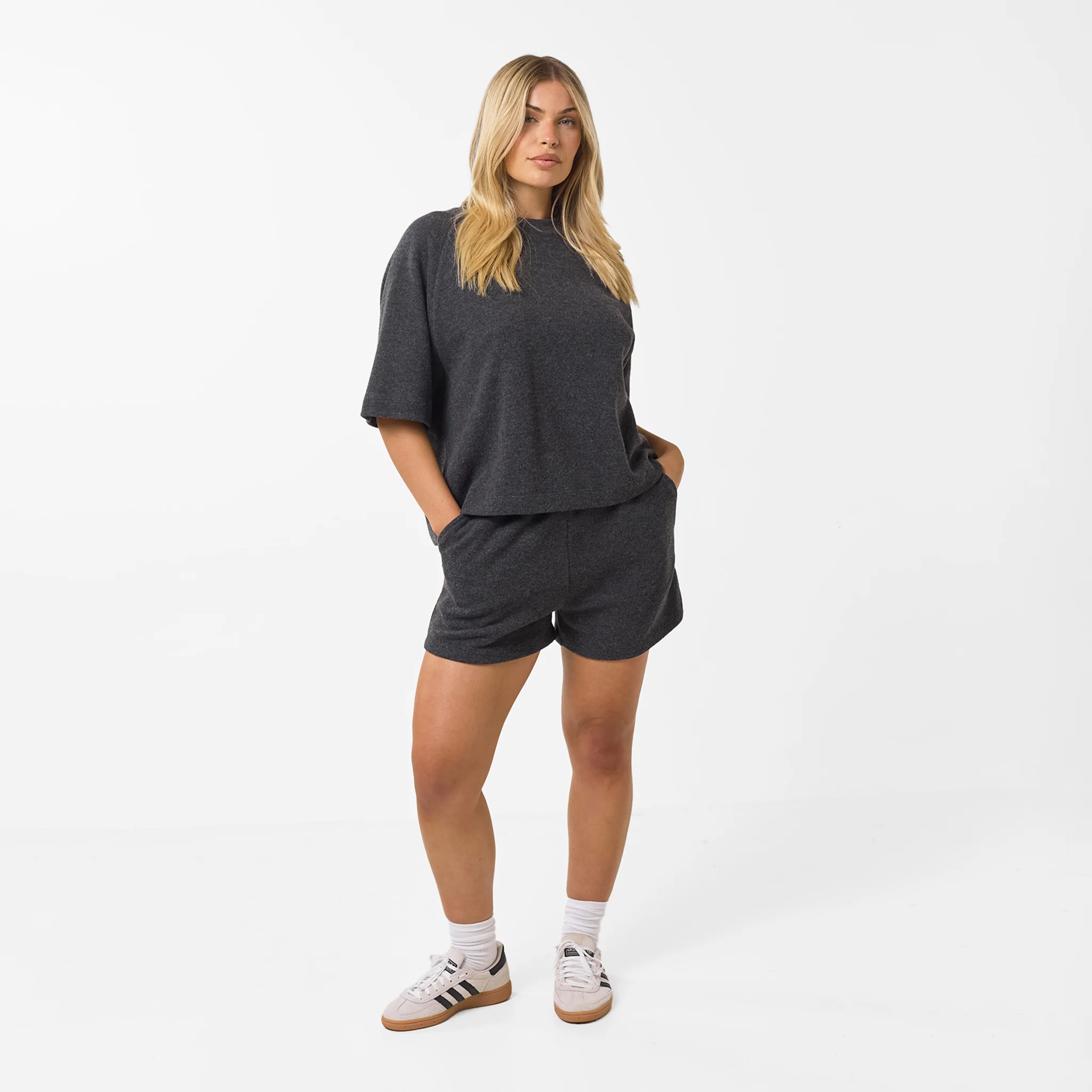 Soft Knit Twinset | Charcoal - Image 3