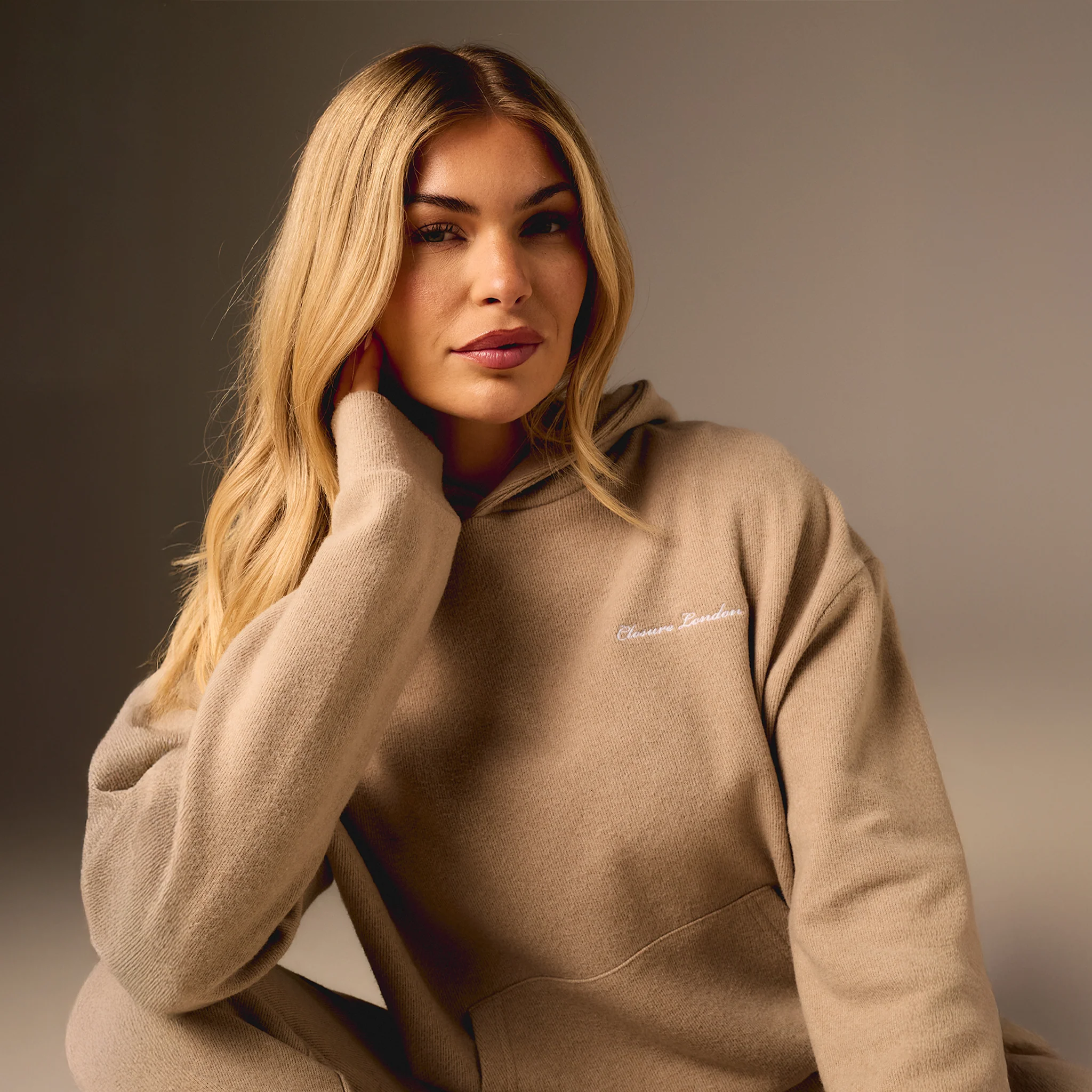 Soft Knit Tracksuit I Tan - Image 2