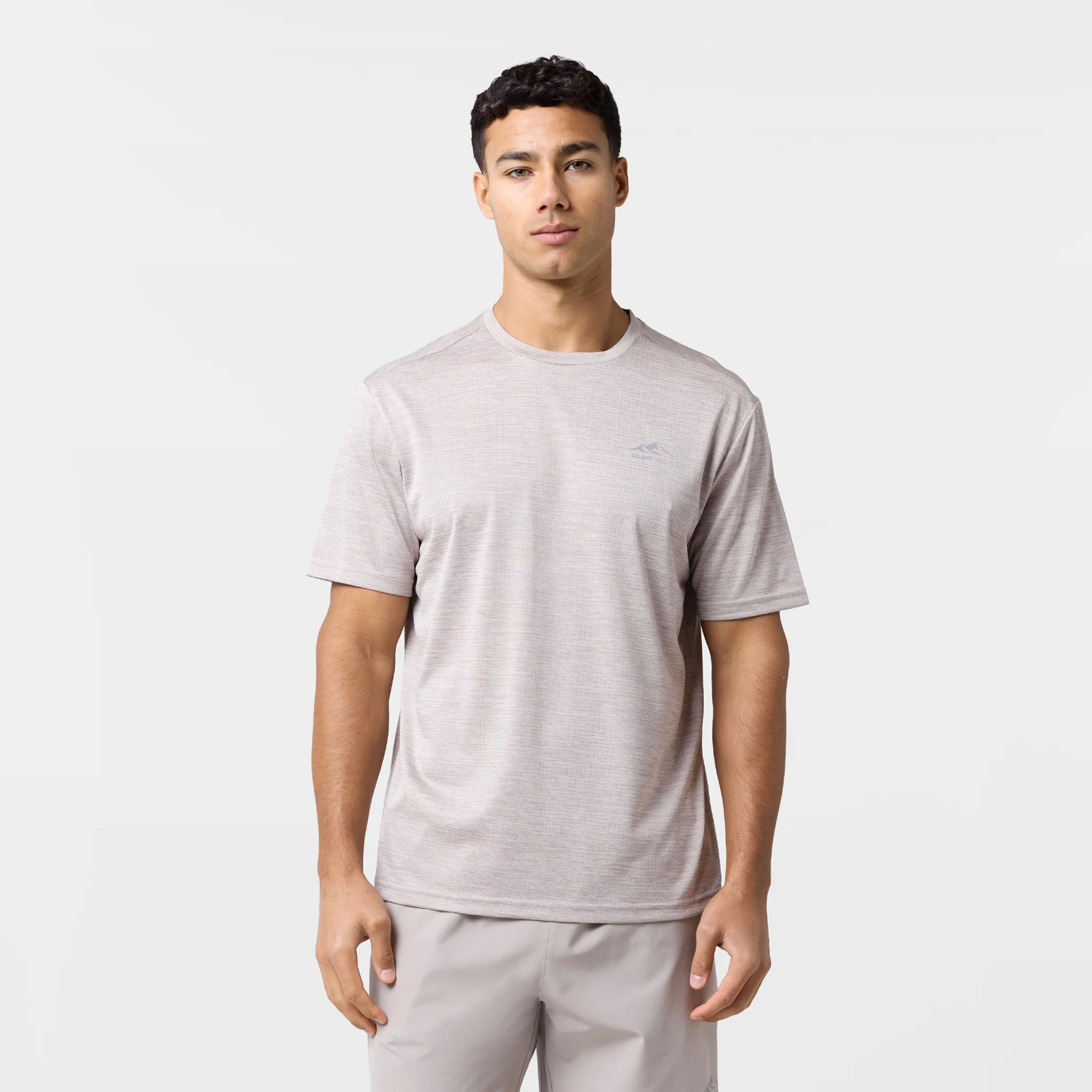 Space Dye Performance T-Shirt | Fossil Marl
