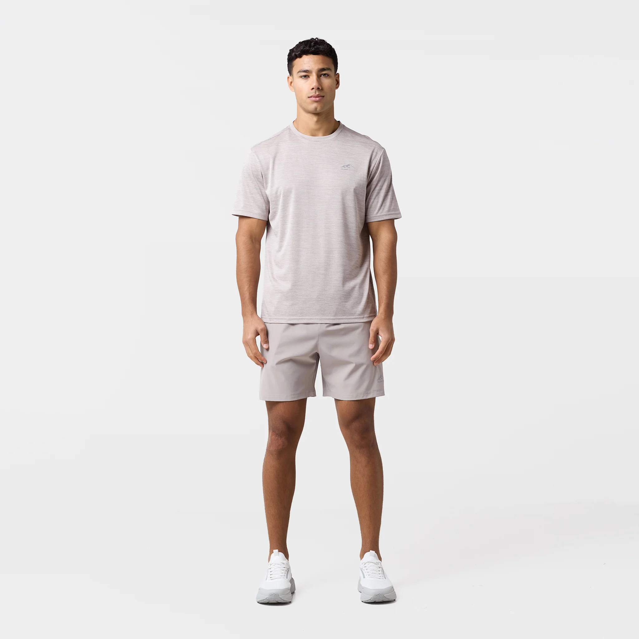 Space Dye Performance T-Shirt | Fossil Marl - Image 6
